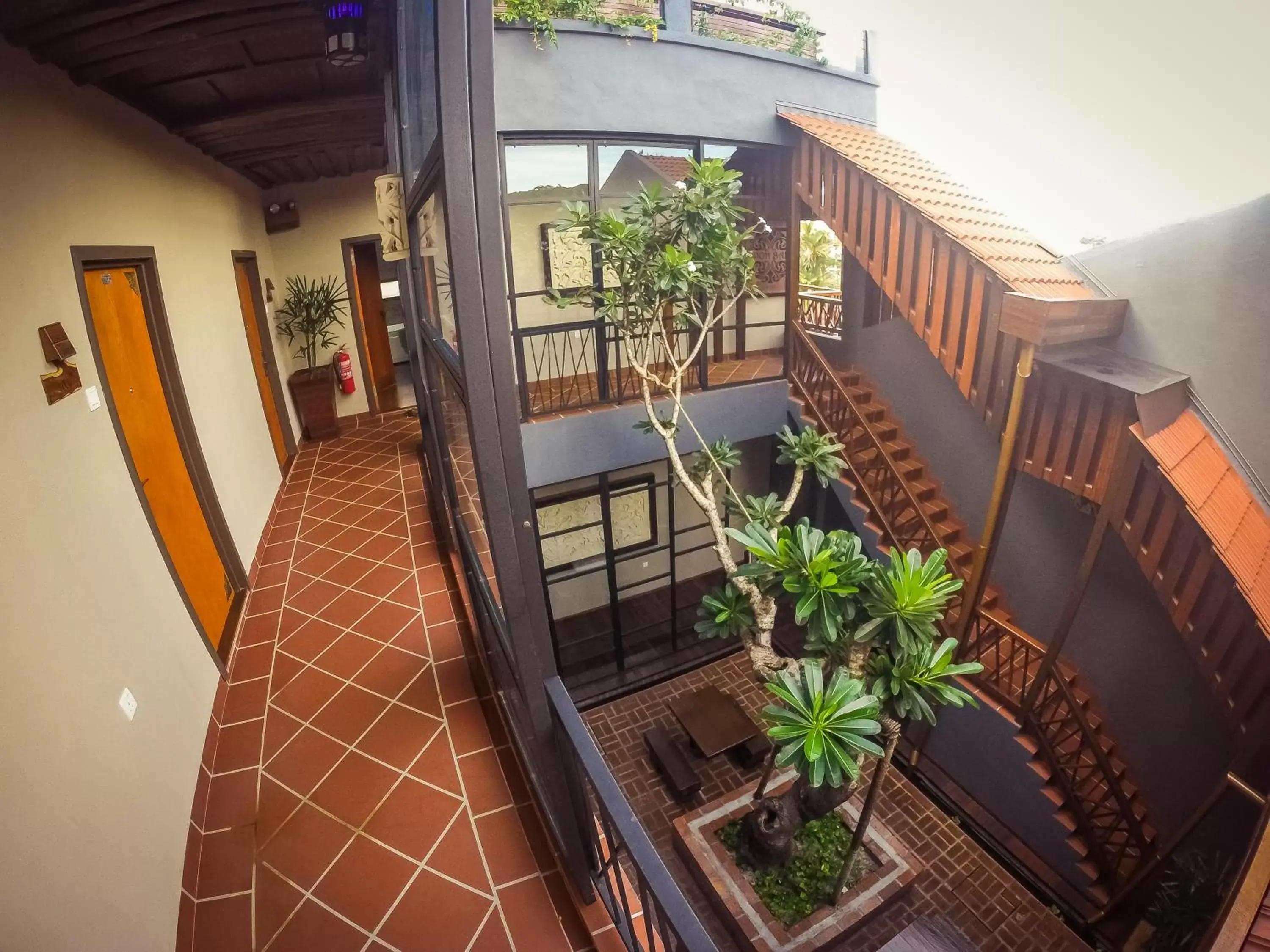 Natural landscape, Balcony/Terrace in Ipoh Bali Hotel