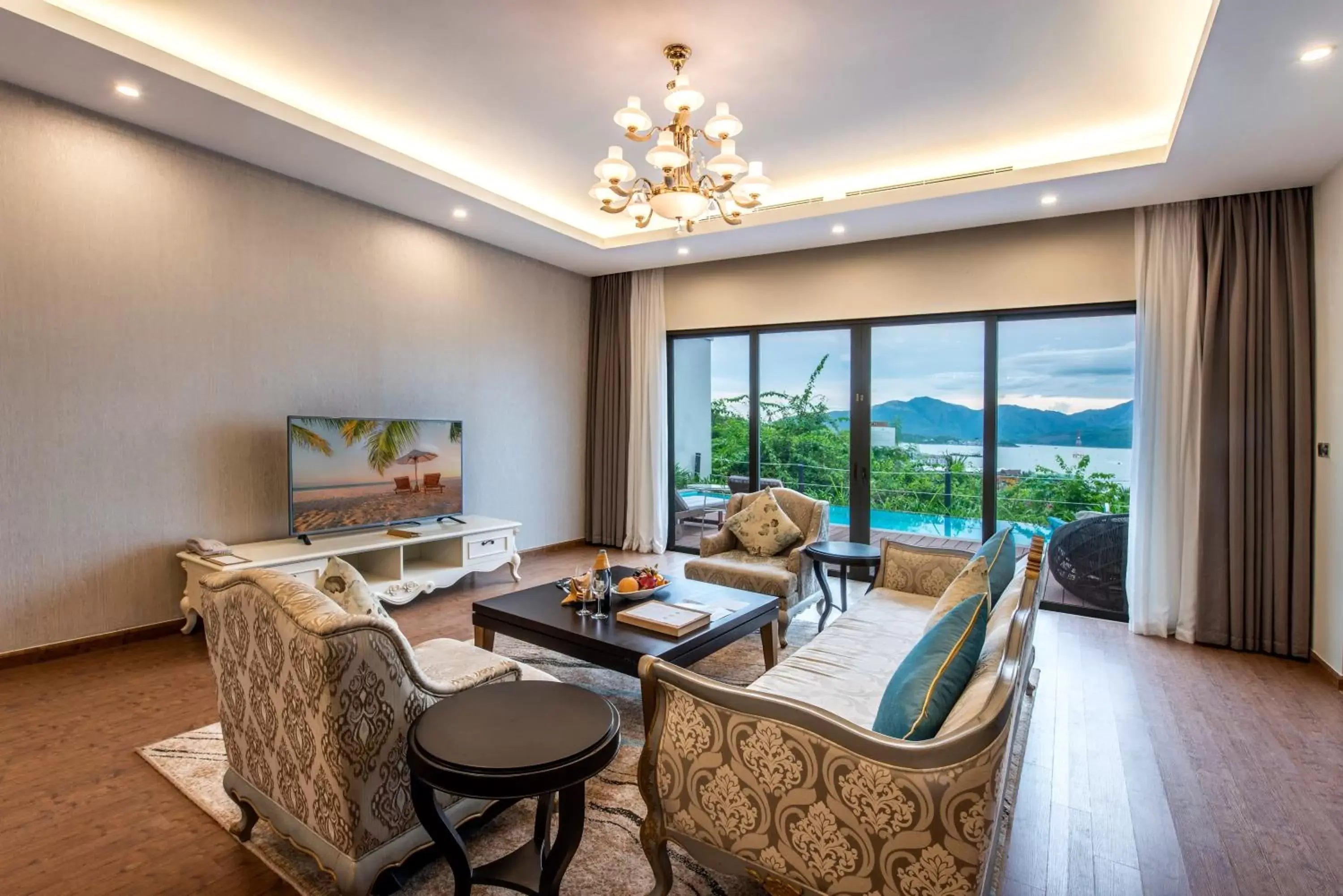 Living room in Vinpearl Resort & Spa Nha Trang Bay