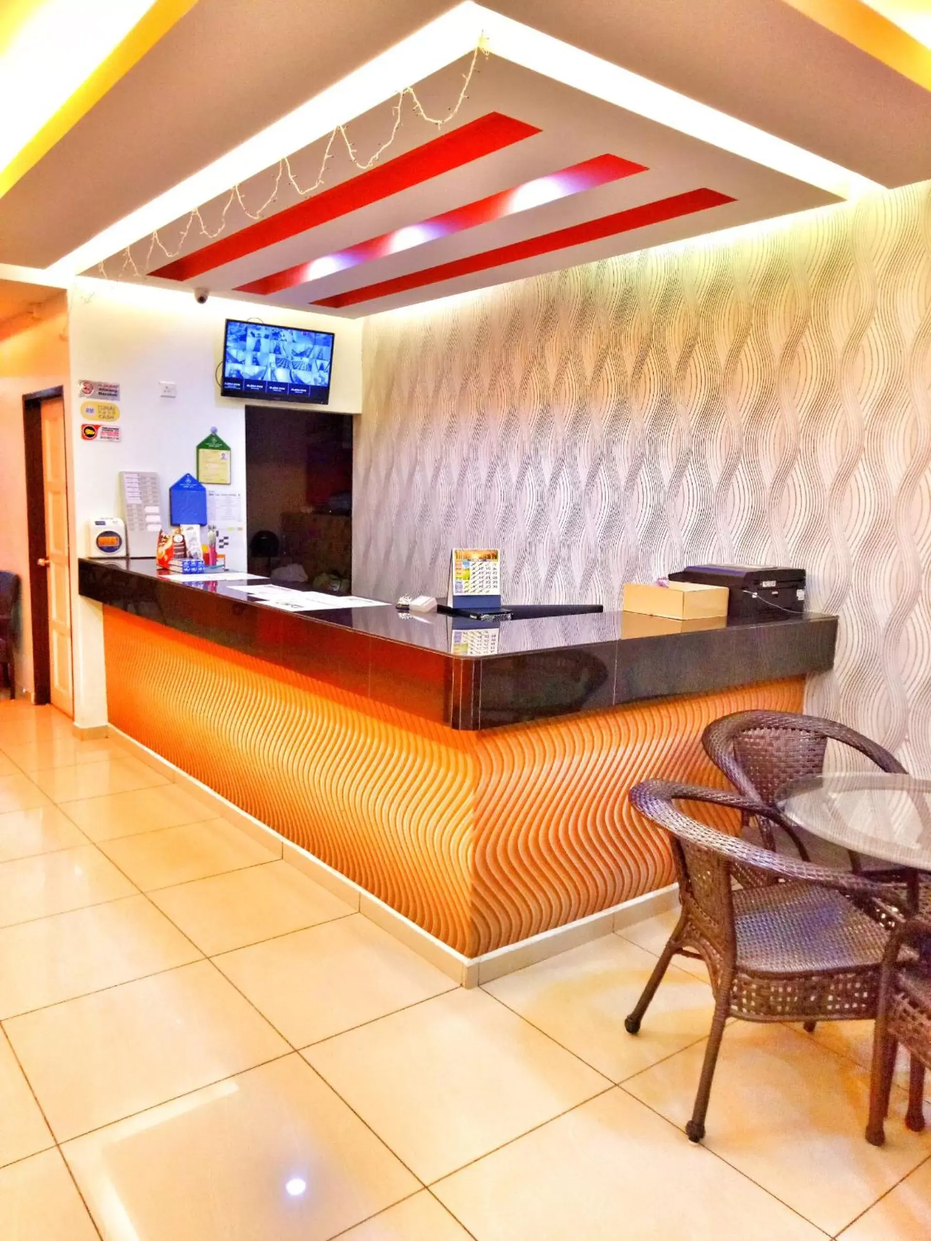 Lobby or reception in Orange Hotel Segamat Lobby or reception in Orange Hotel Segamat
