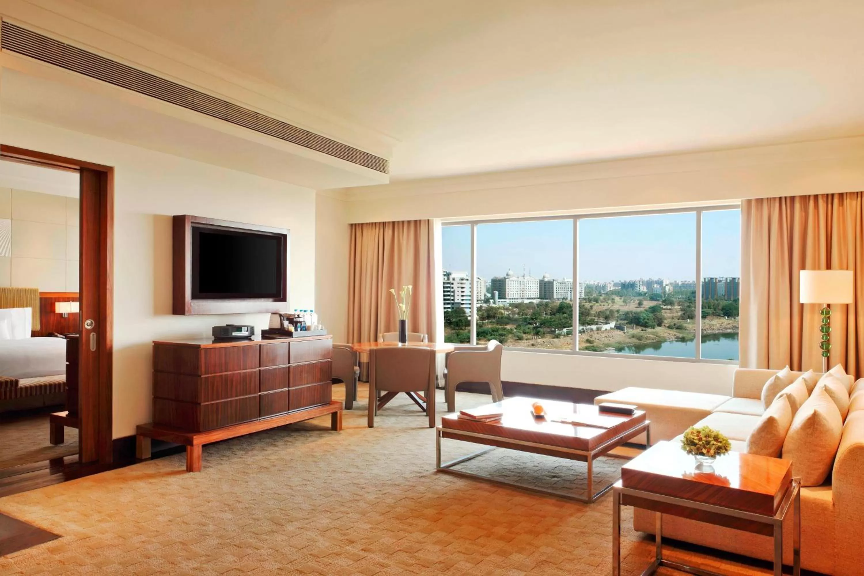 Living room, Bed in The Westin Pune Koregaon Park