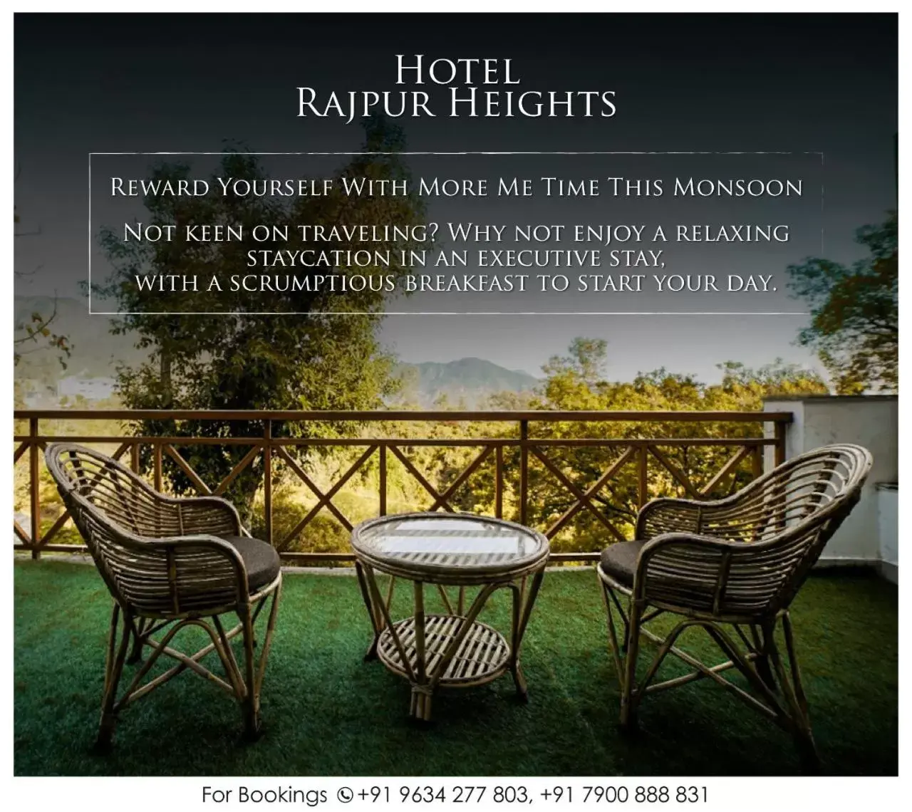 Balcony/Terrace in Hotel Rajpur Heights