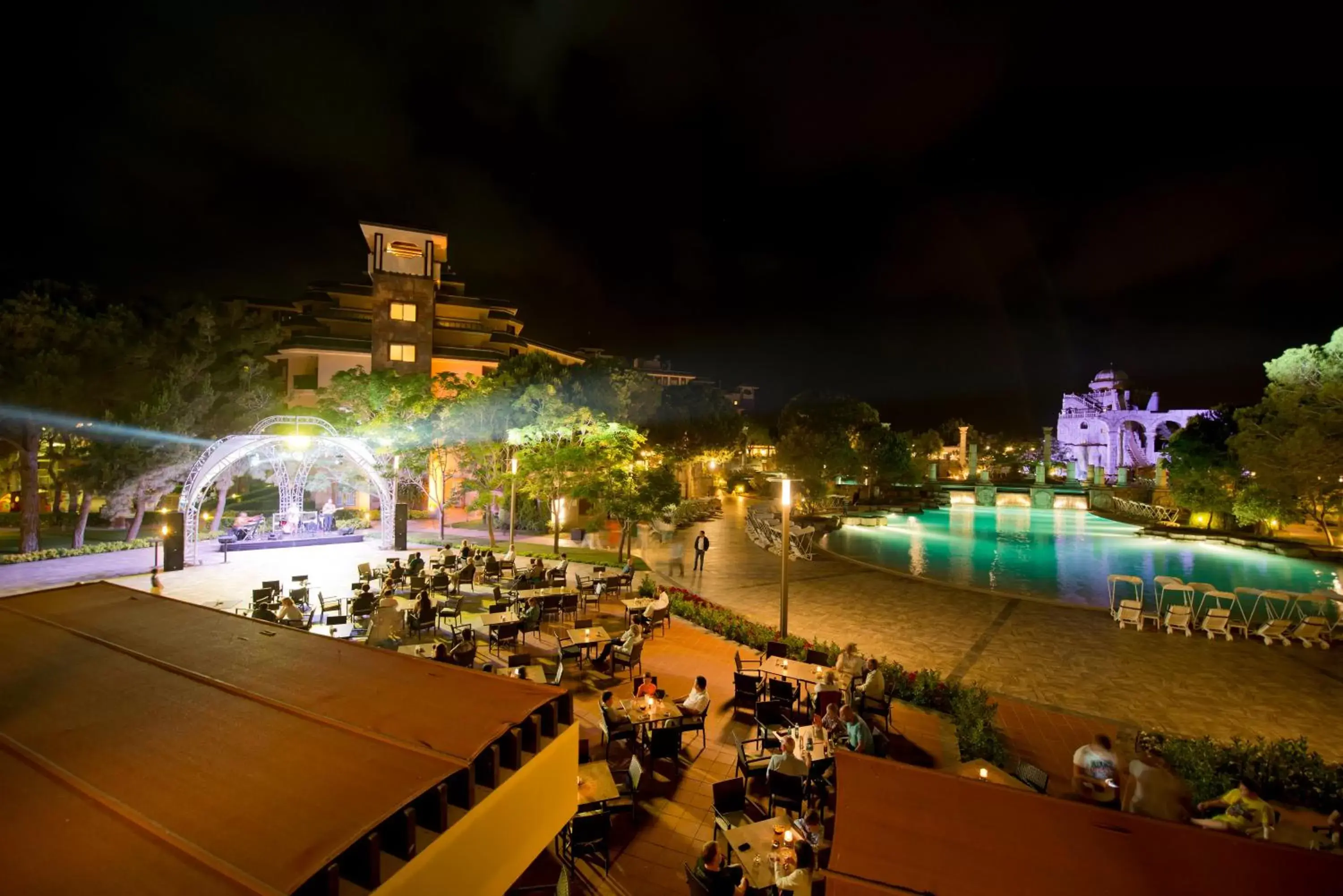 Night, Pool View in Xanadu Resort Hotel - High Class All Inclusive