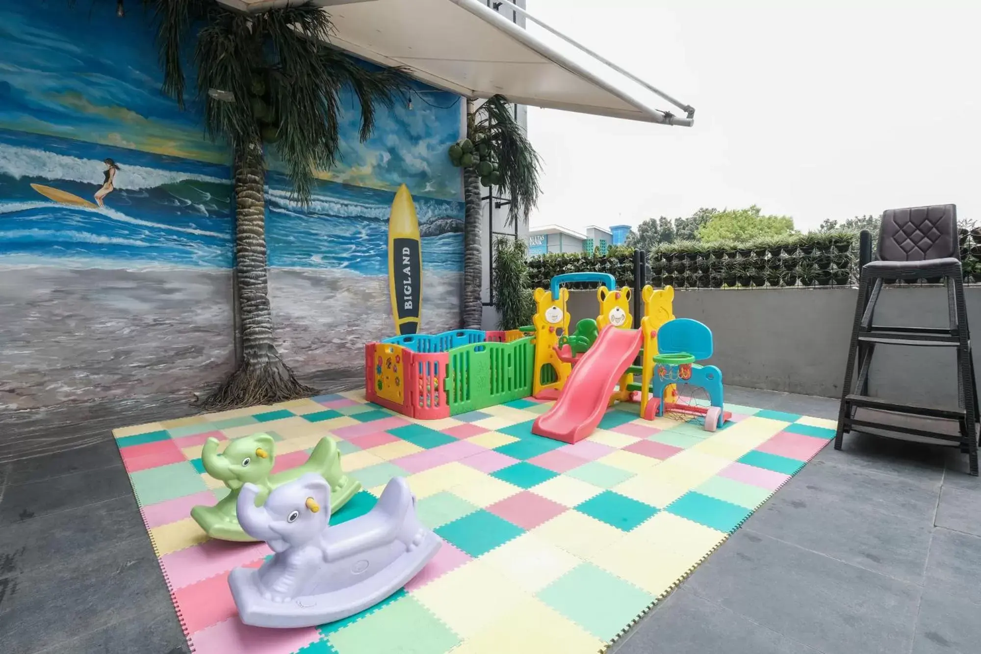 Children play ground in Bigland Hotel Bogor