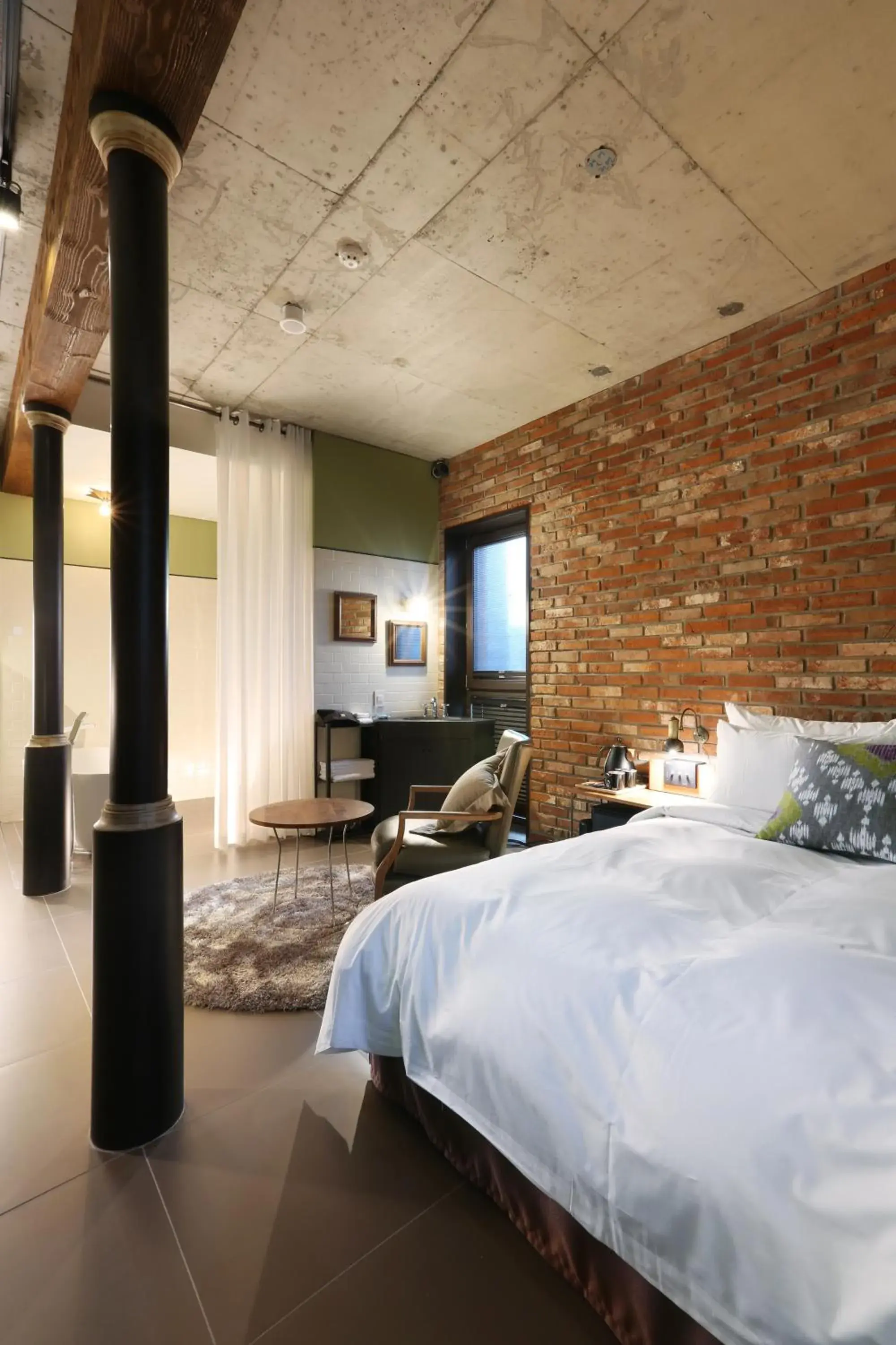 Bed in Hotel Loft