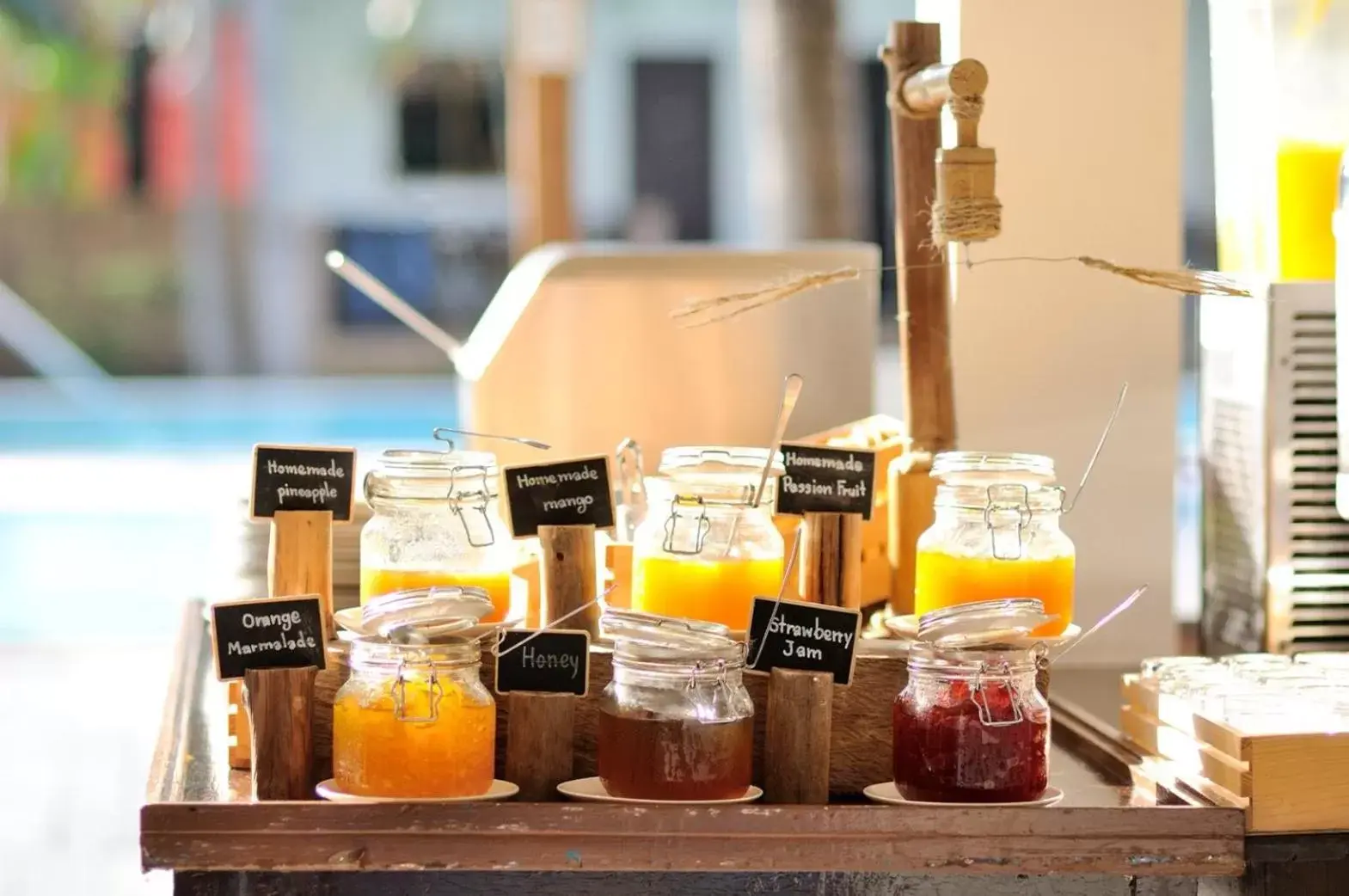 Breakfast in Dolphin Bay Beach Resort Breakfast in Dolphin Bay Beach Resort