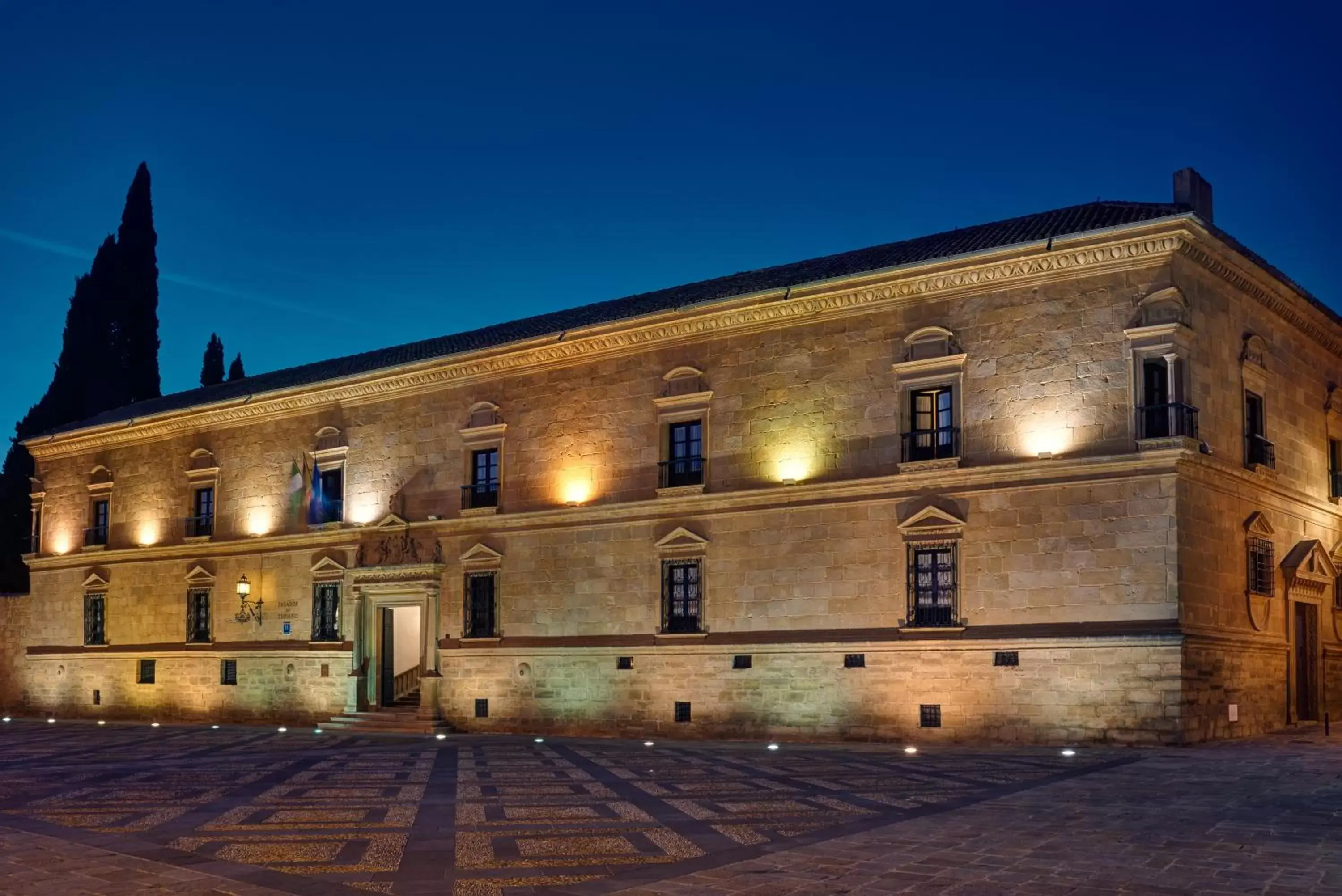 Facade/entrance in Parador de Ubeda Facade/entrance in Parador de Ubeda