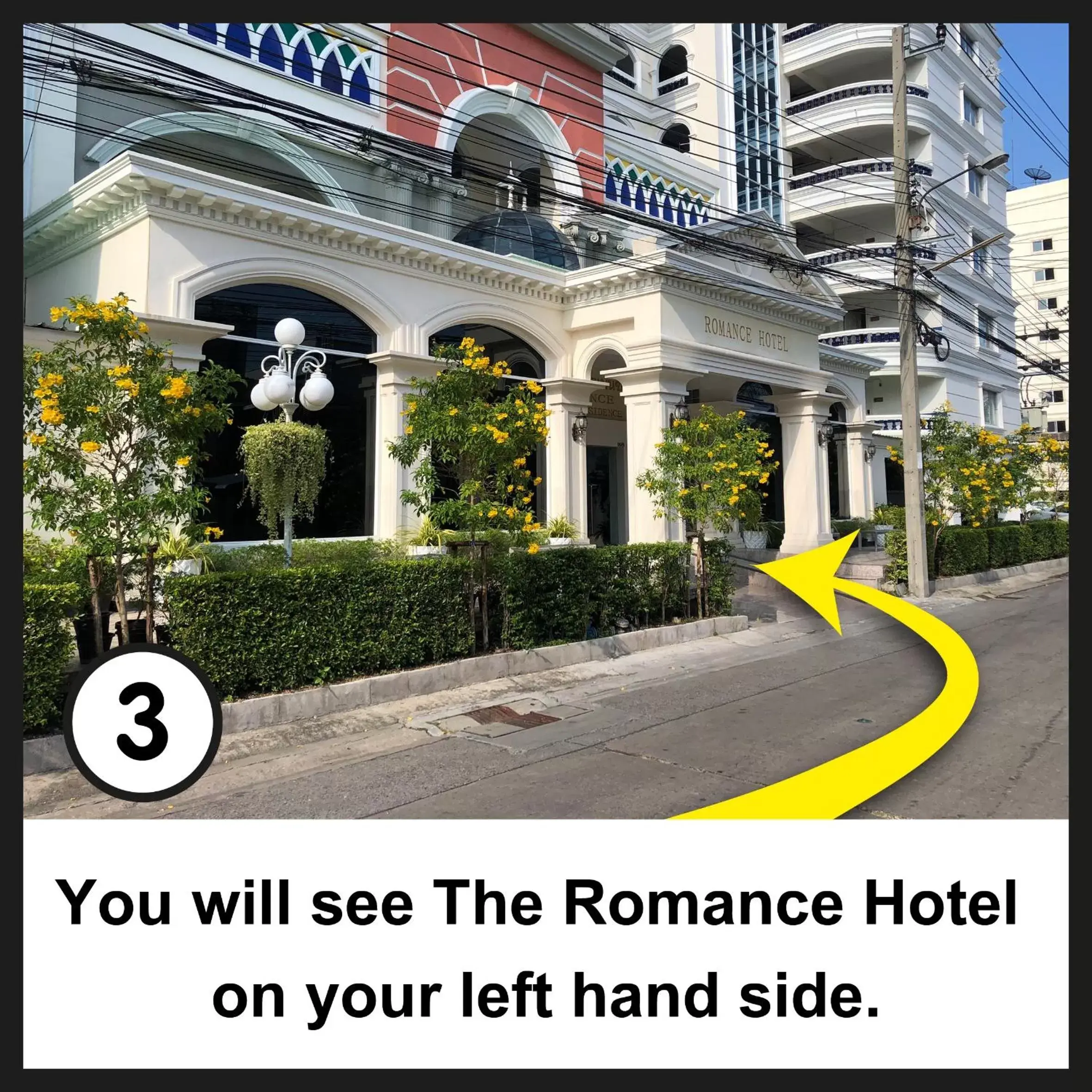 Text overlay in Romance Hotel Sukhumvit 97