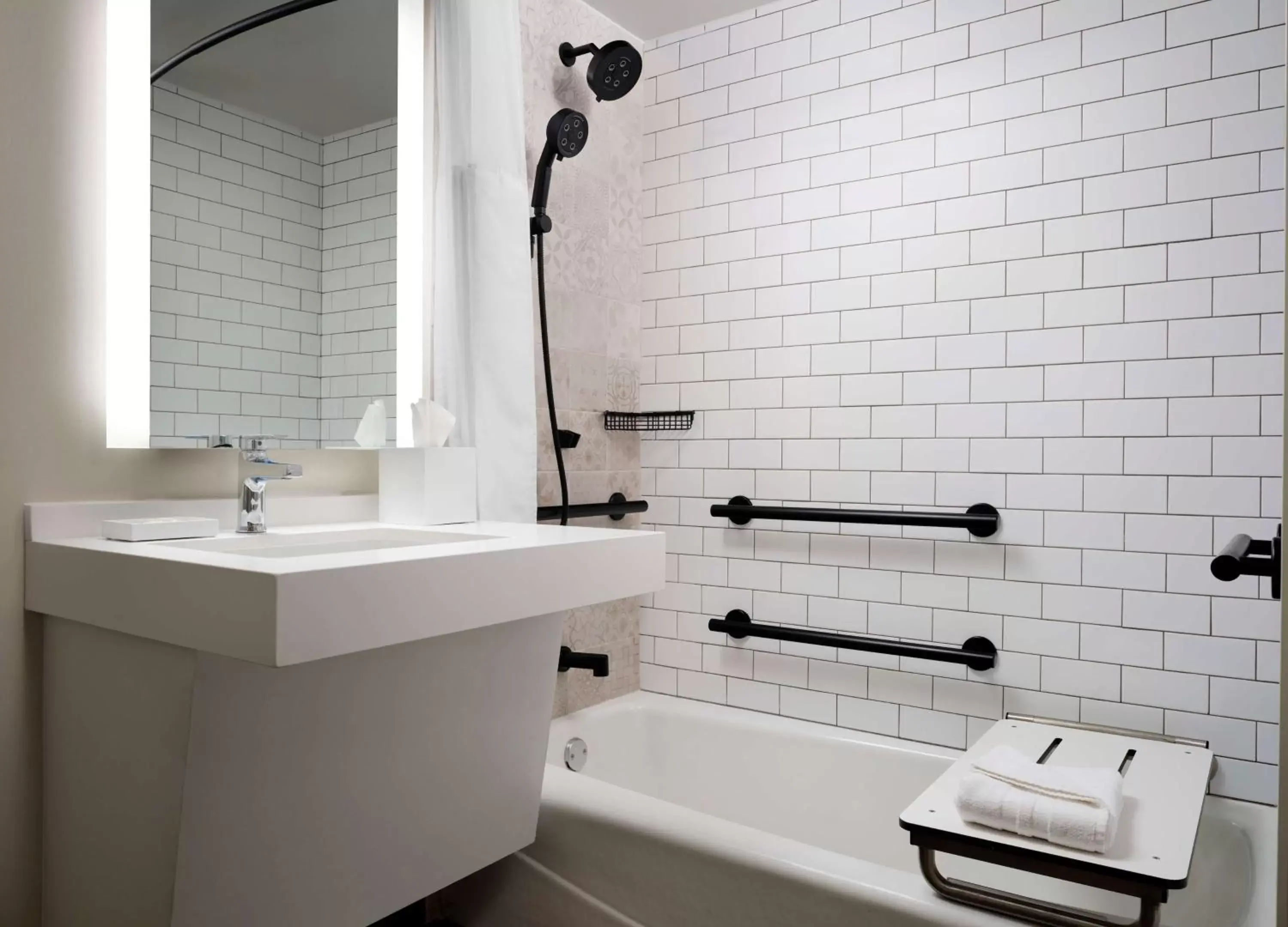 Bathroom in Sonesta Irvine John Wayne Airport Bathroom in Sonesta Irvine John Wayne Airport