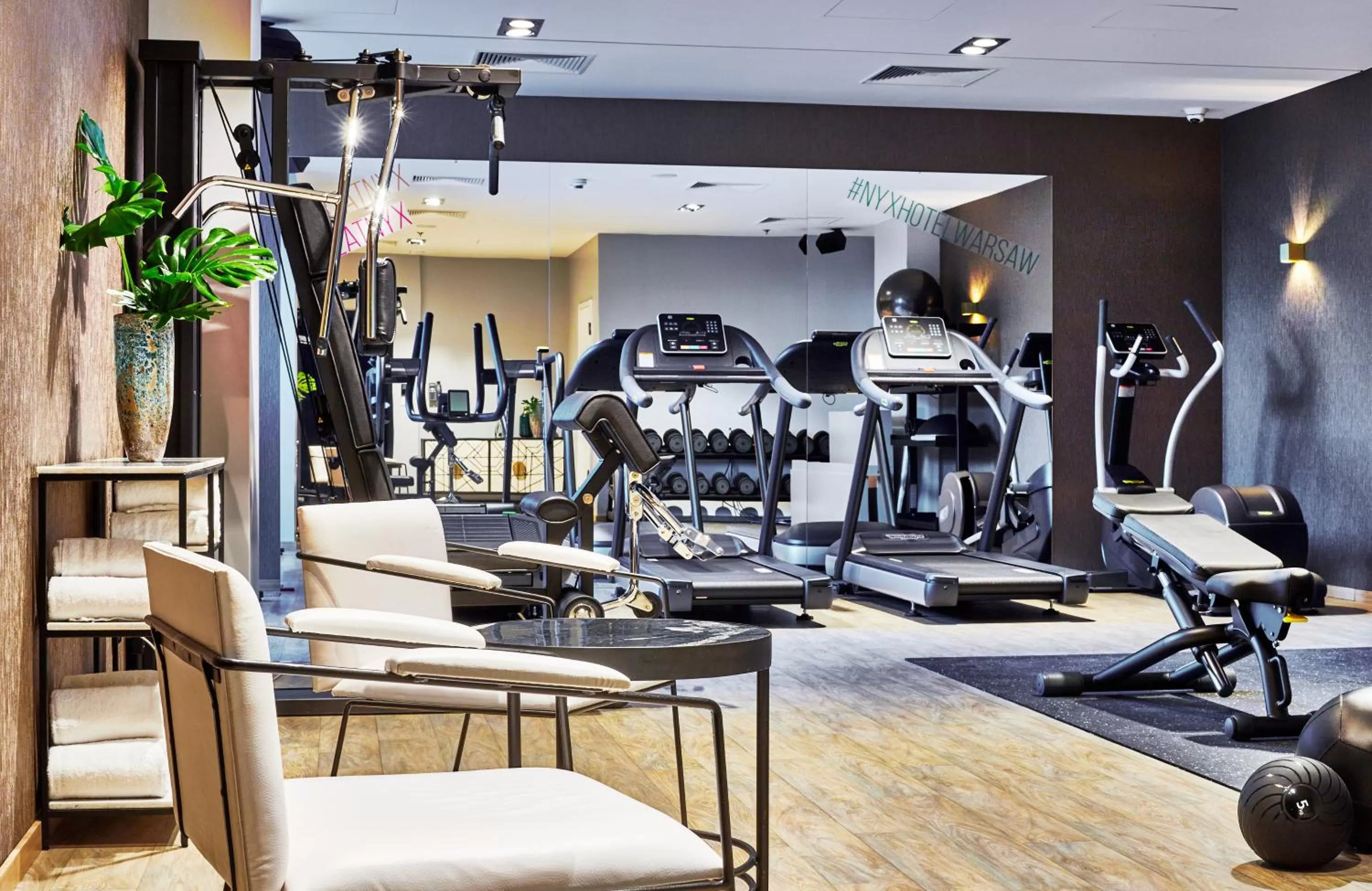 Fitness centre/facilities in NYX Hotel Warsaw by Leonardo Hotels