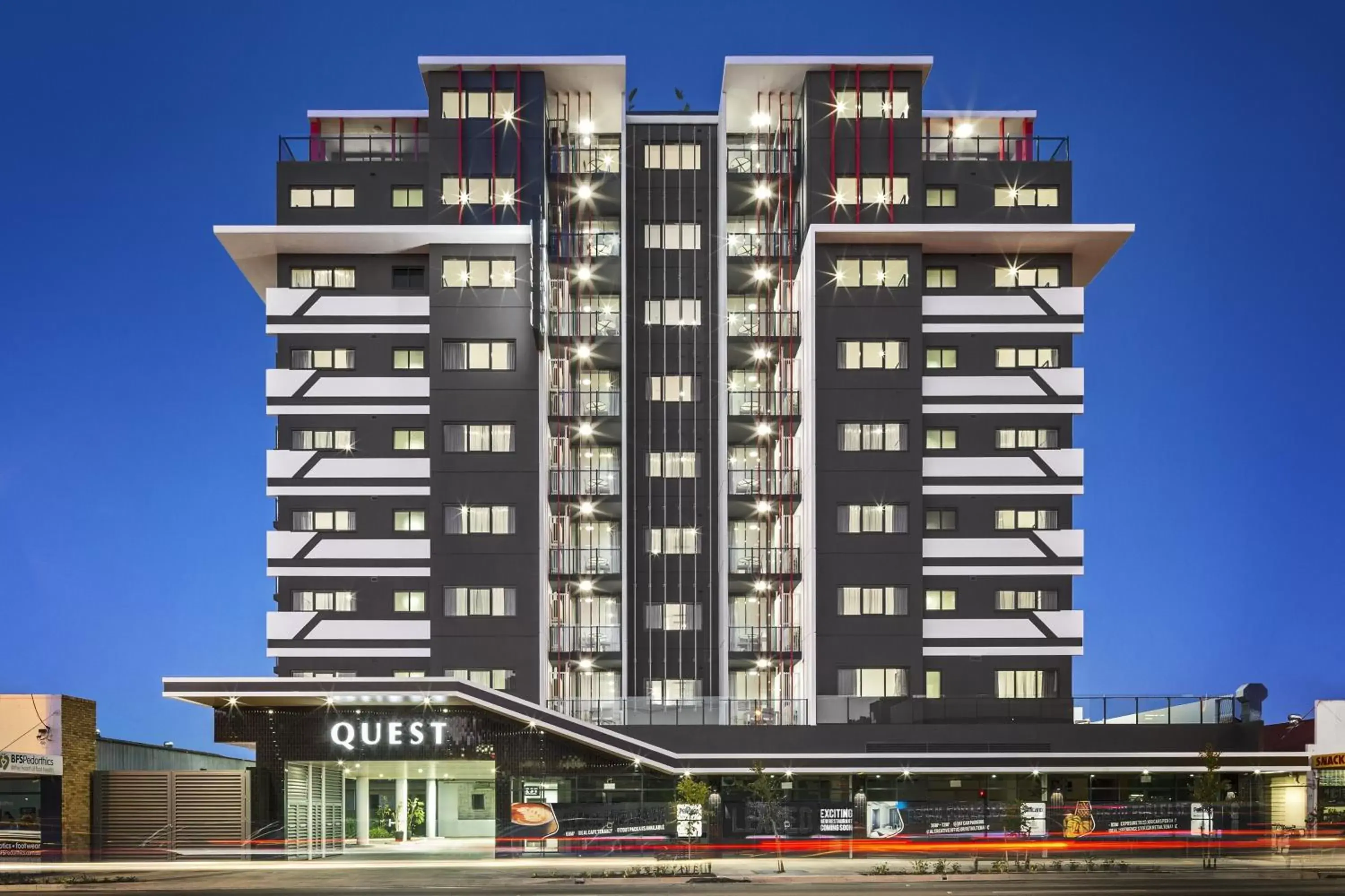 Facade/entrance, Property Building in Quest Woolloongabba