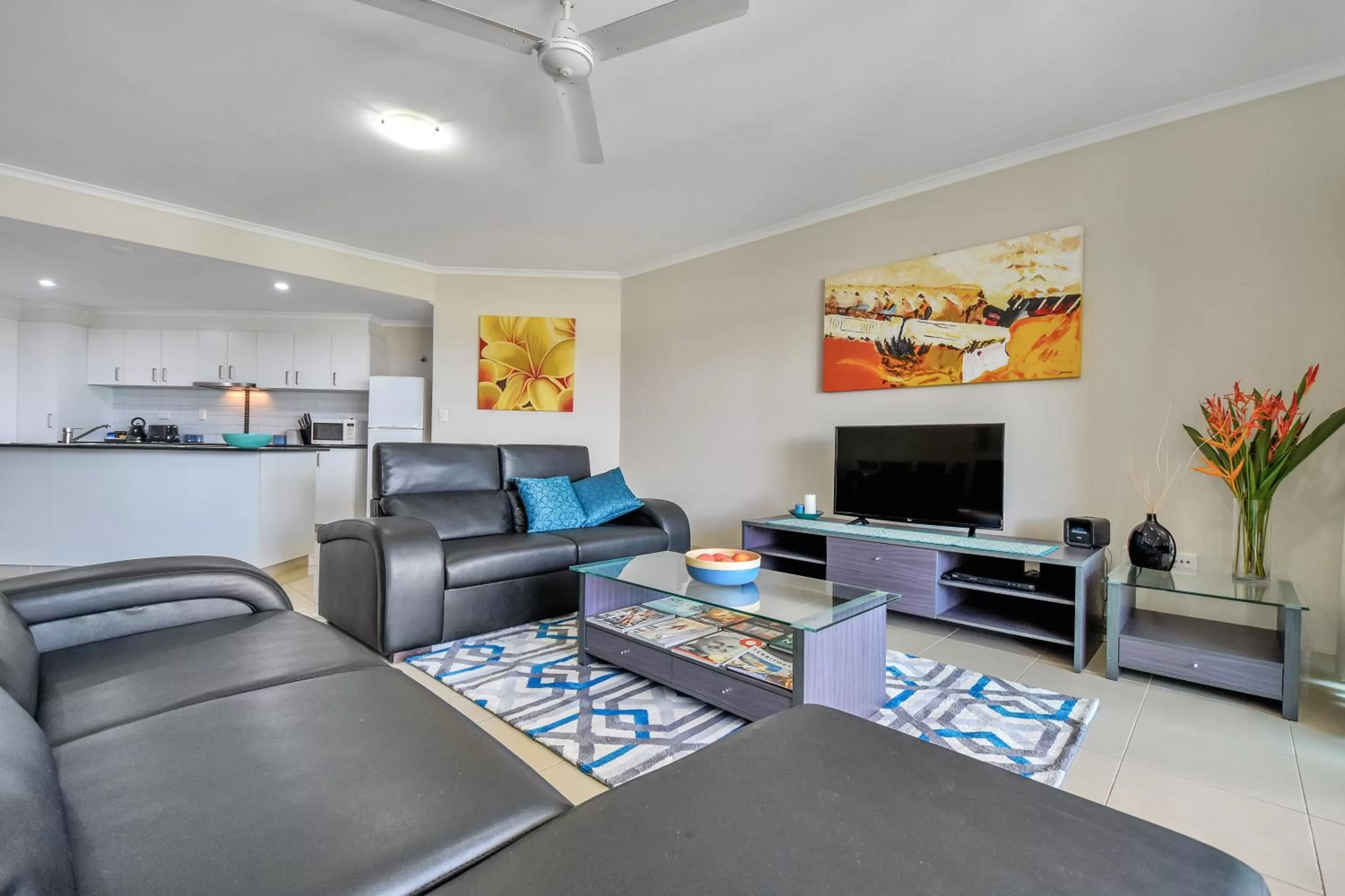 Living room in Argus Apartments Darwin
