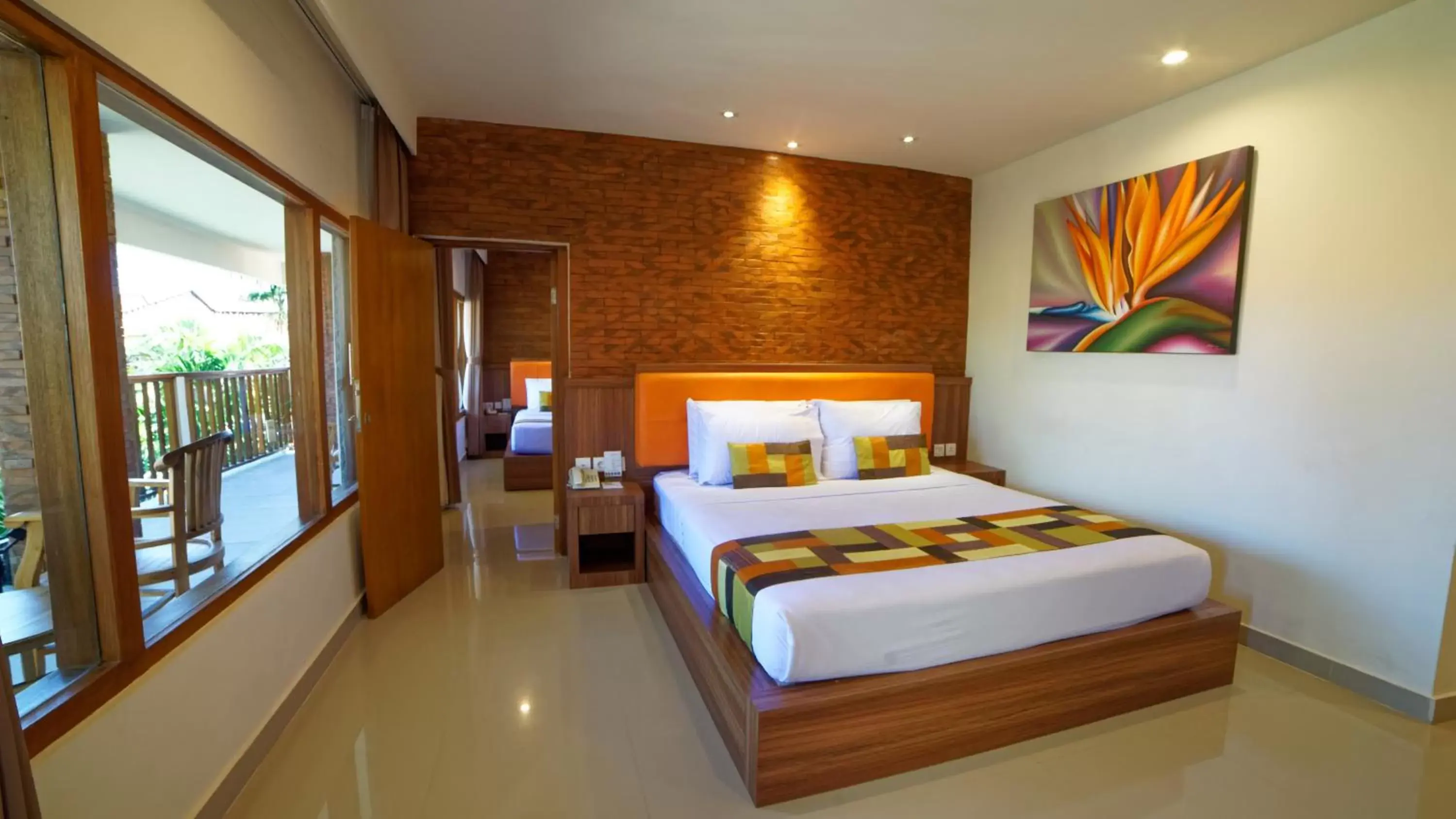 Bed in Wina Holiday Villa Kuta Bali
