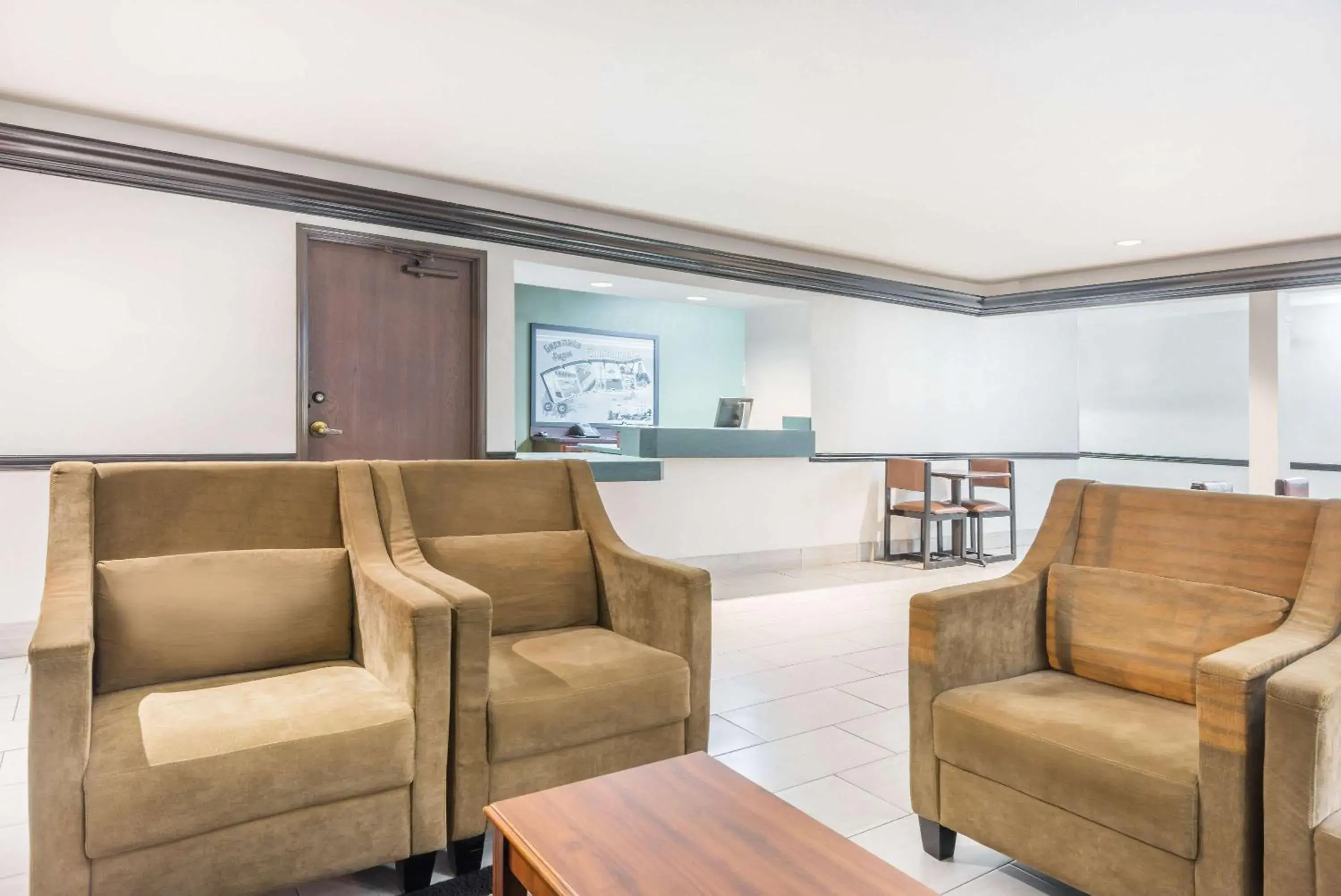 Lobby or reception in Super 8 by Wyndham Madison IN Lobby or reception in Super 8 by Wyndham Madison IN