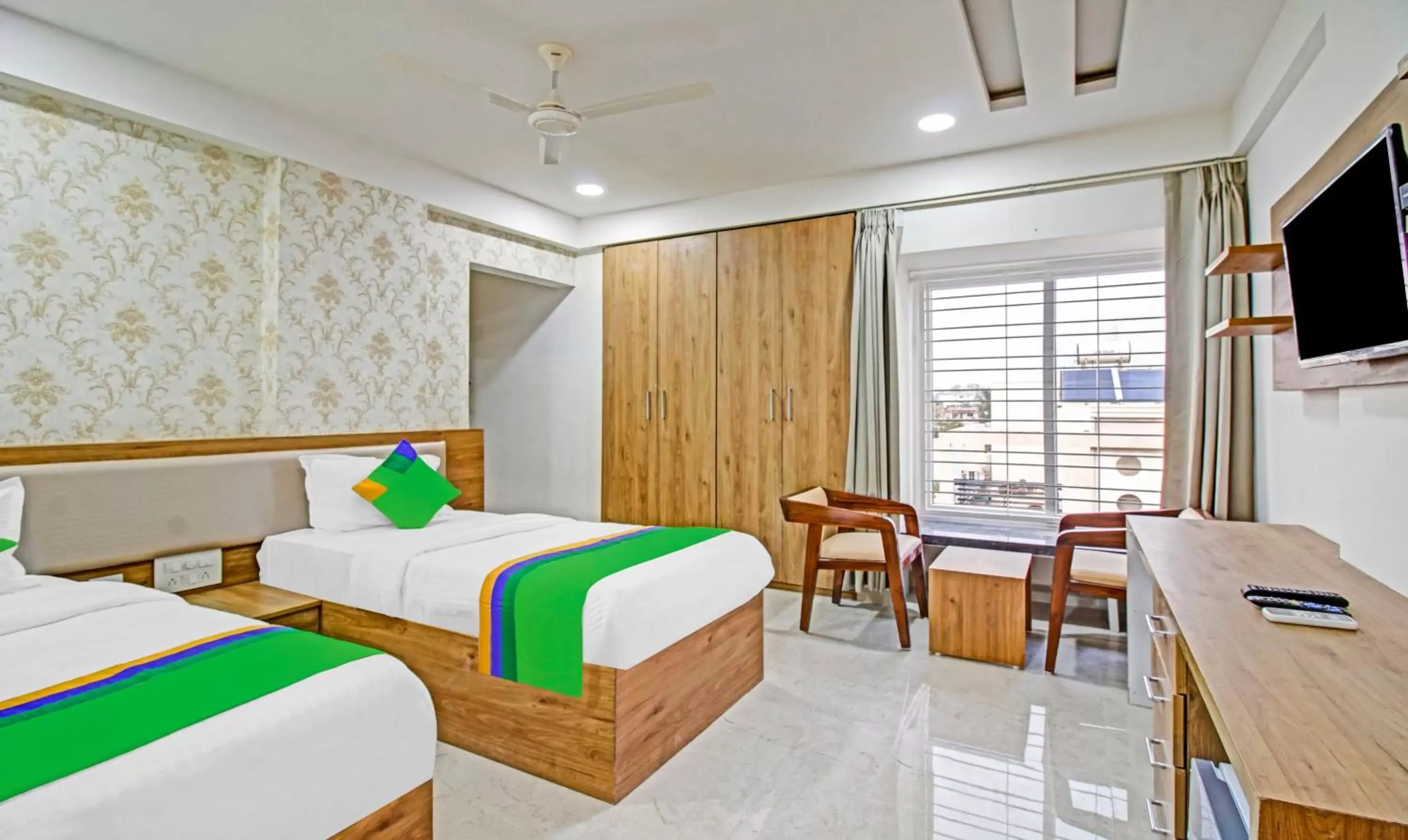 Bedroom, Bed in Treebo Chandraprasth Residency Bedroom, Bed in Treebo Chandraprasth Residency