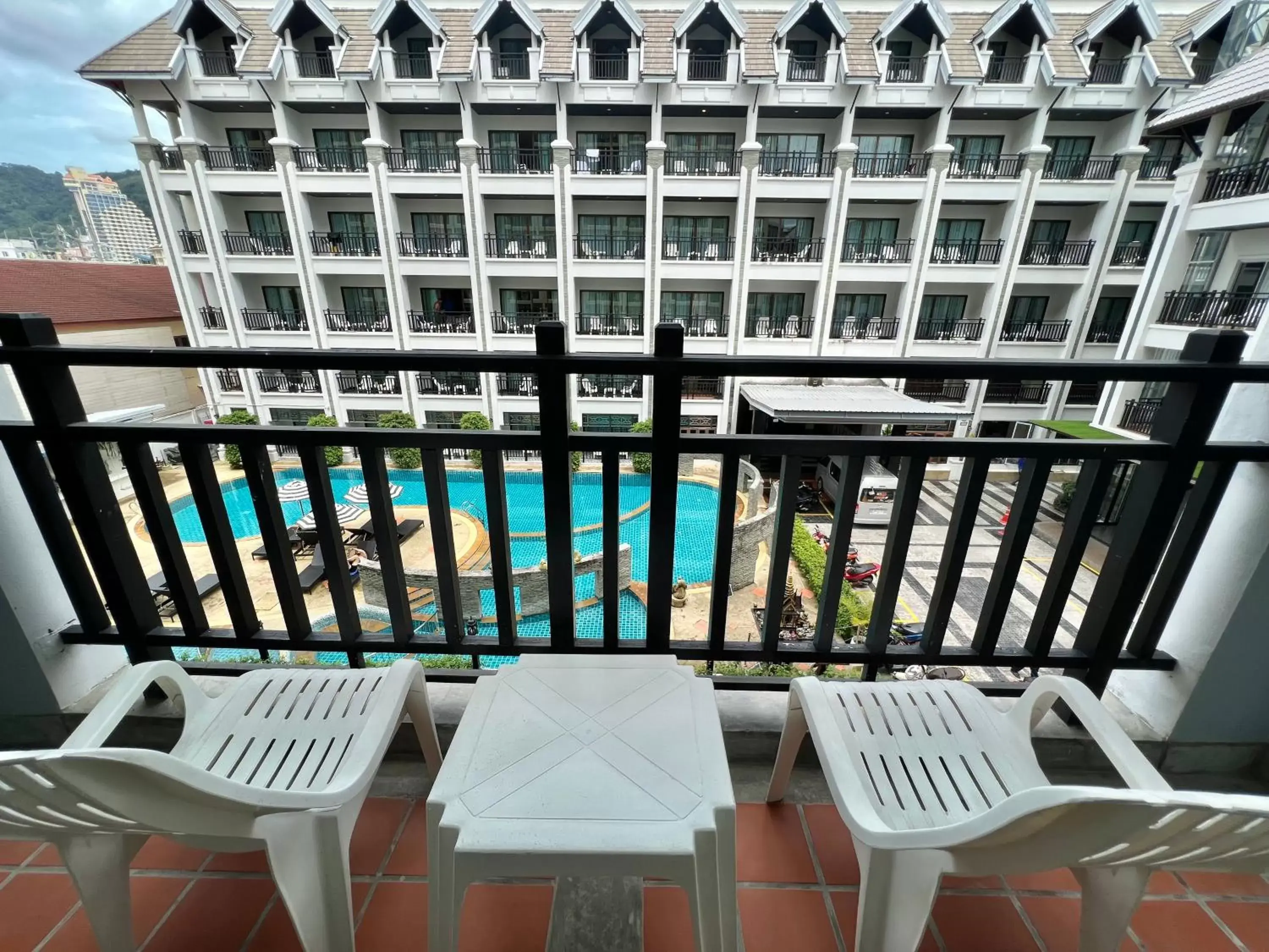 Balcony/Terrace, Pool View in Amata Patong