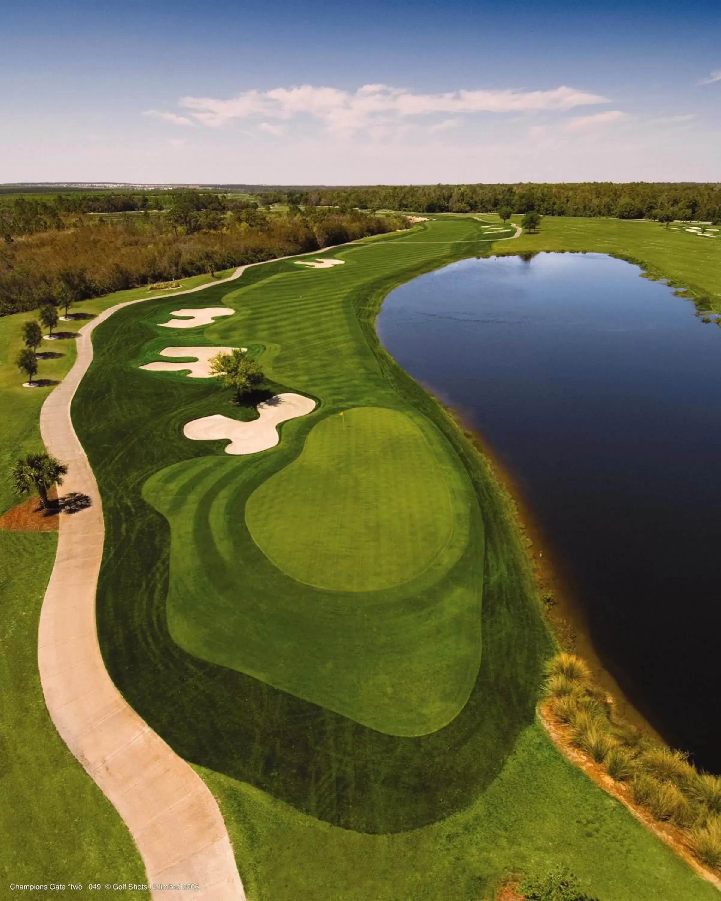 Golfcourse, Bird's-eye View in Omni Orlando Resort at Championsgate