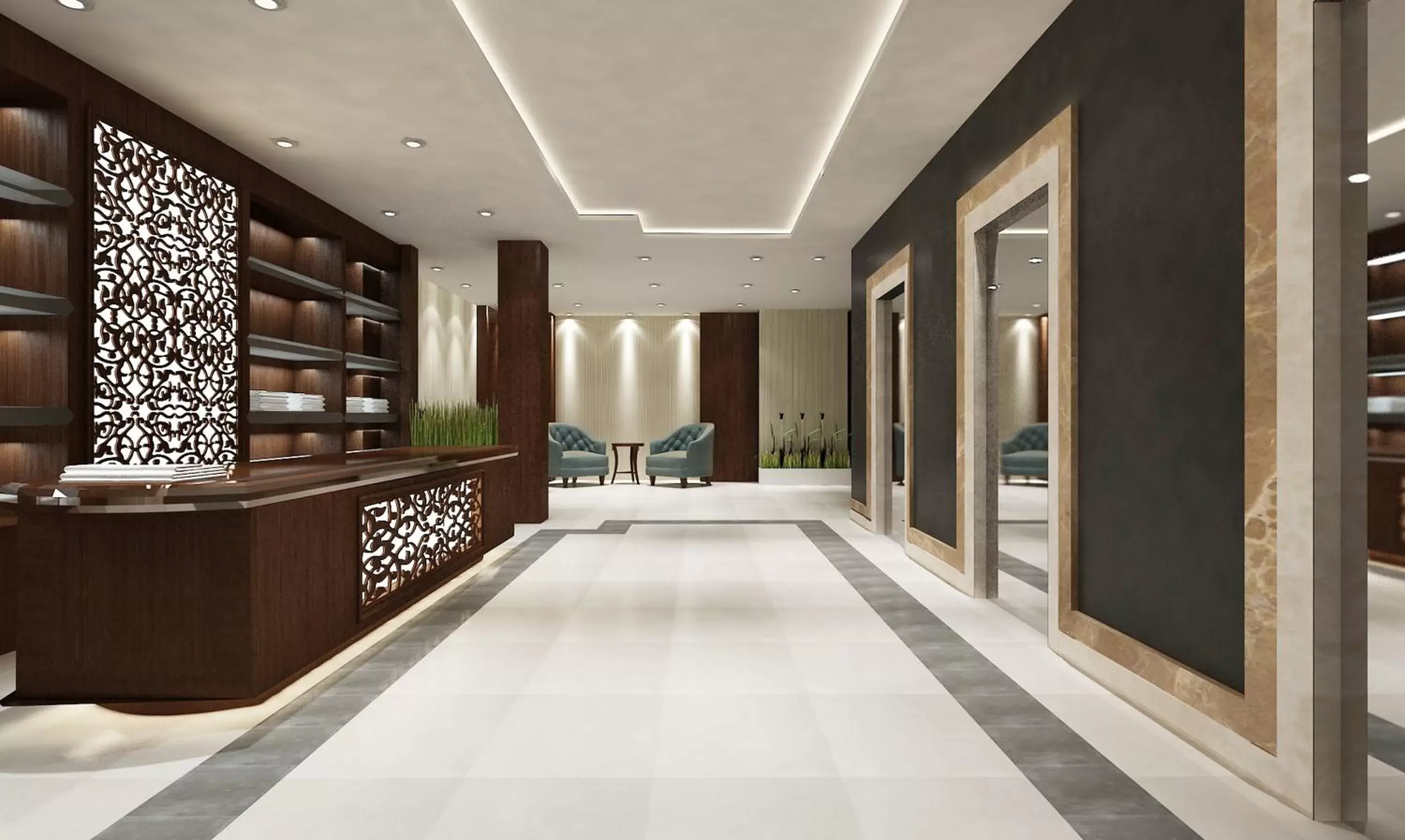Lobby/Reception in Golden Tulip Doha Hotel
