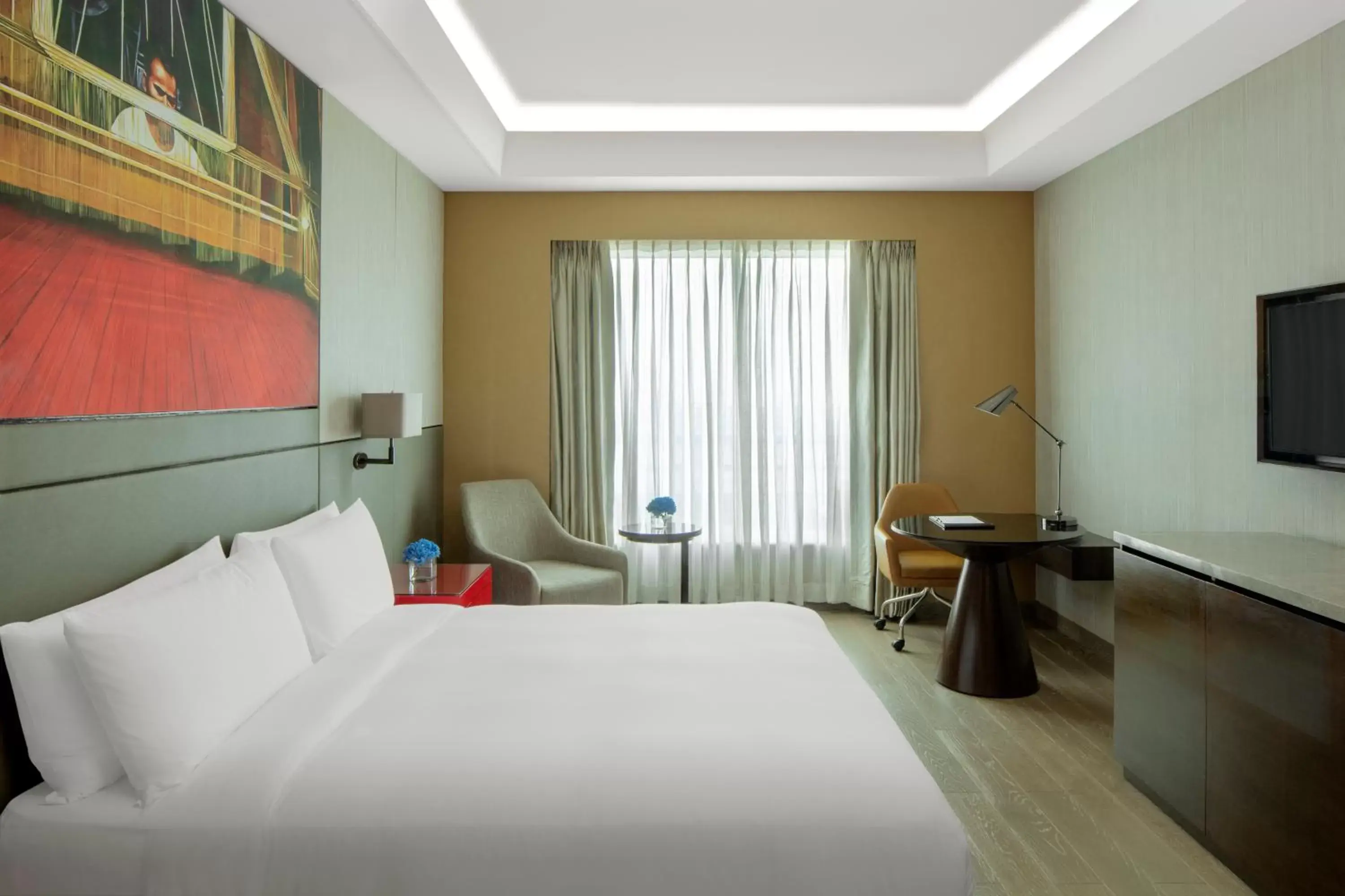 Bedroom, Bed in Radisson Blu Faridabad