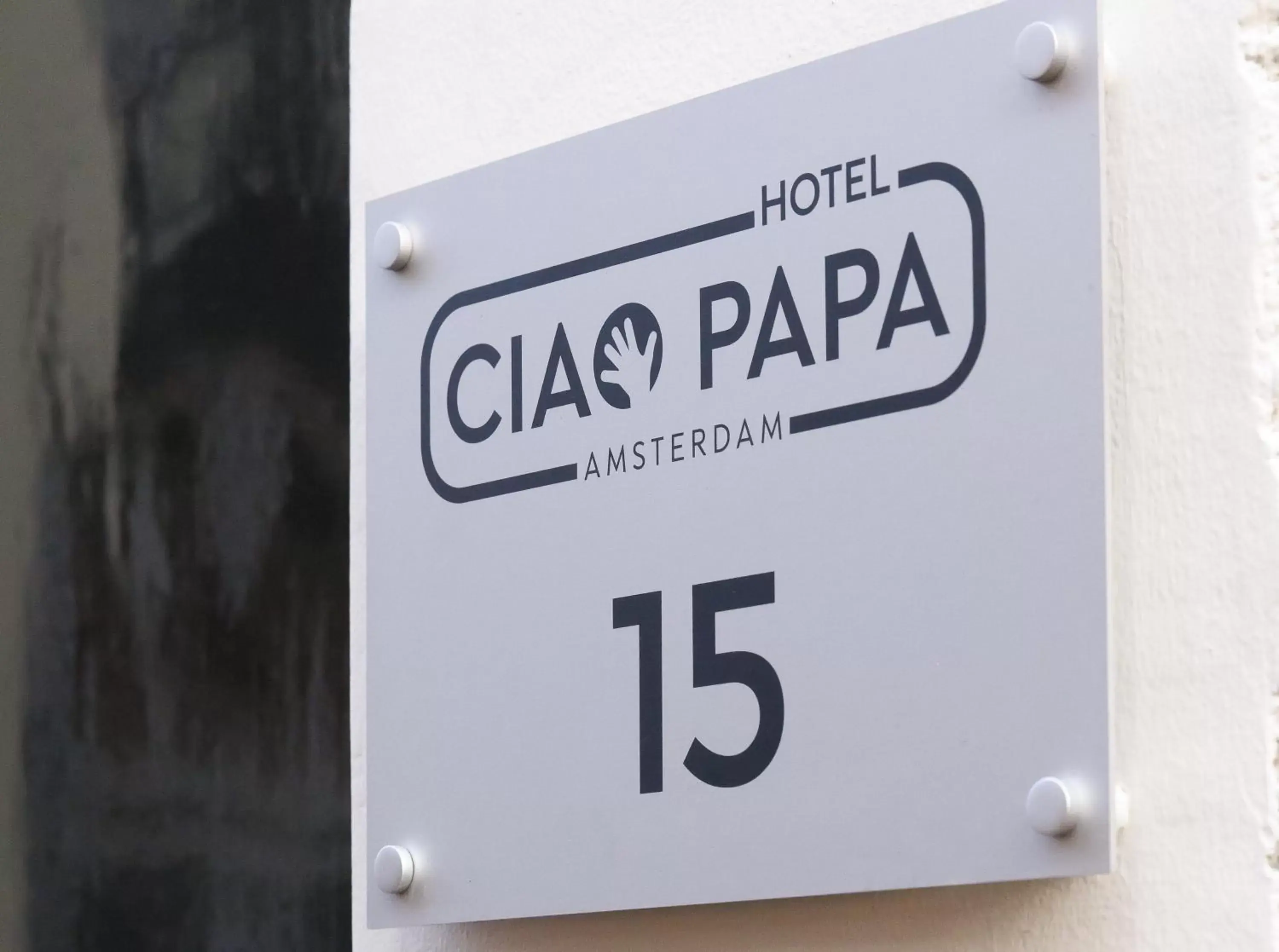 Property building in Ciao Papa Hotel Amsterdam Central Station