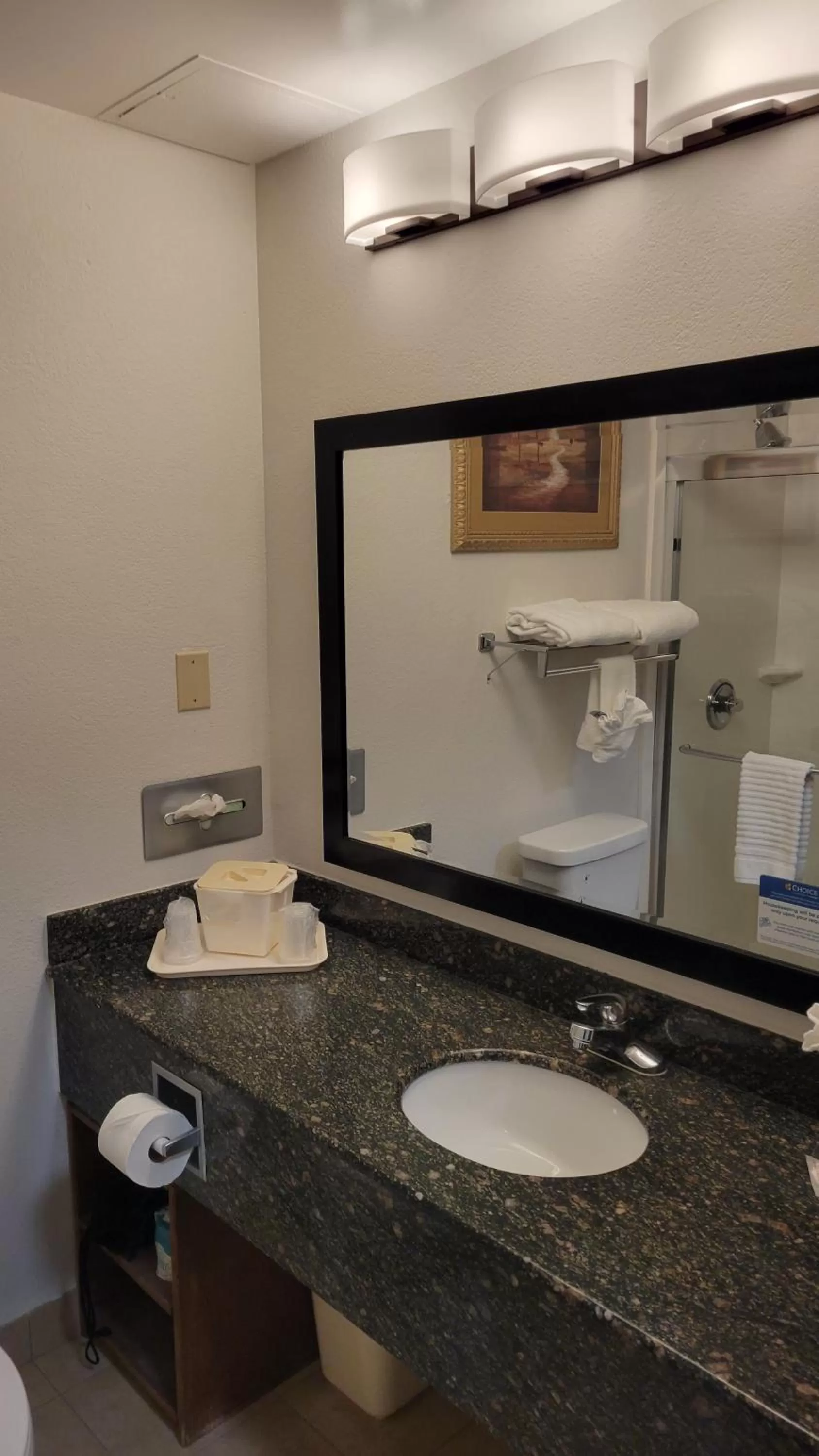 Bathroom in Comfort Suites Cumming-Atlanta near Northside Hospital Forsyth