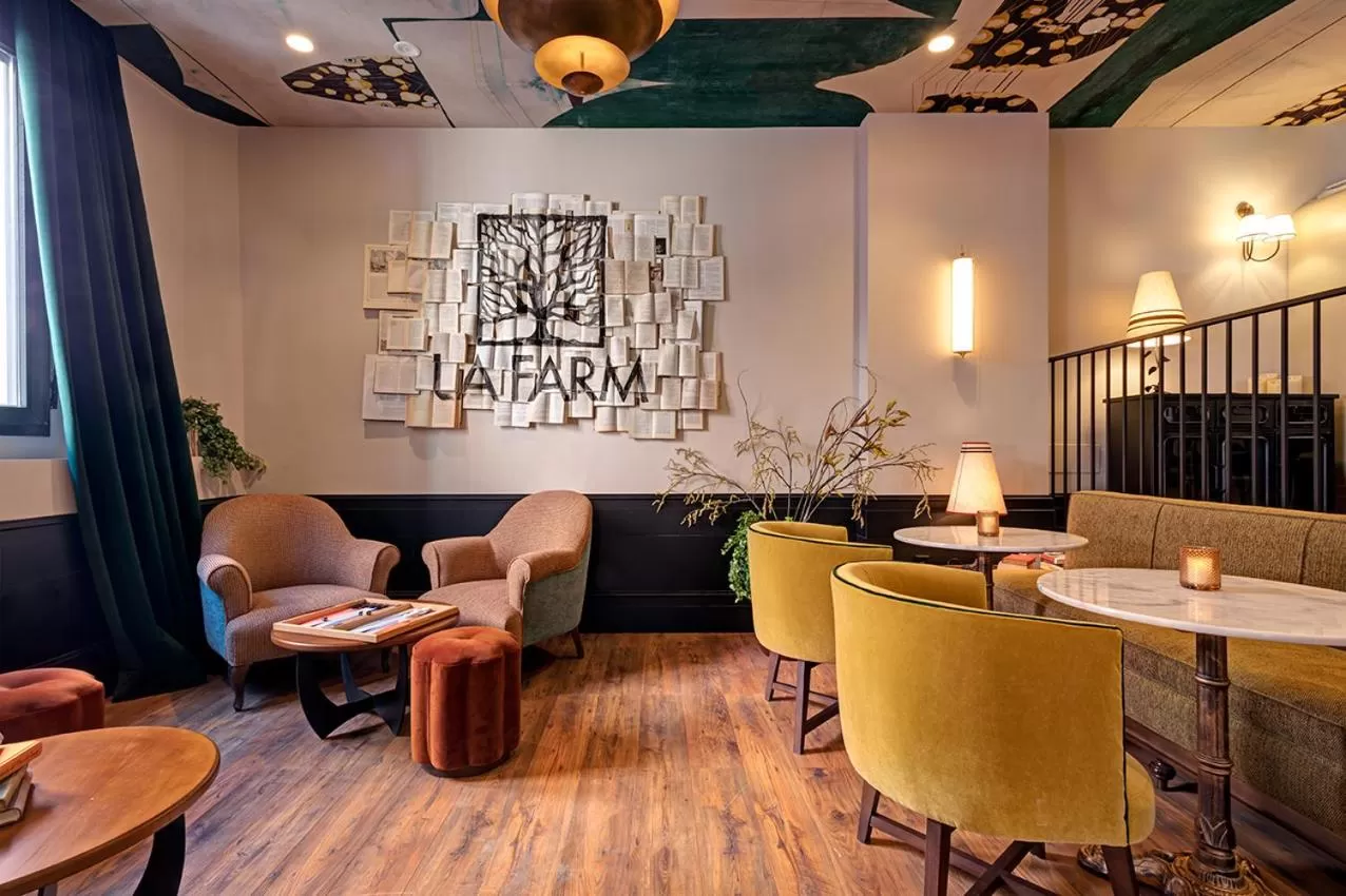 Lobby or reception, Lounge/Bar in Hospedium Hotel La Farm