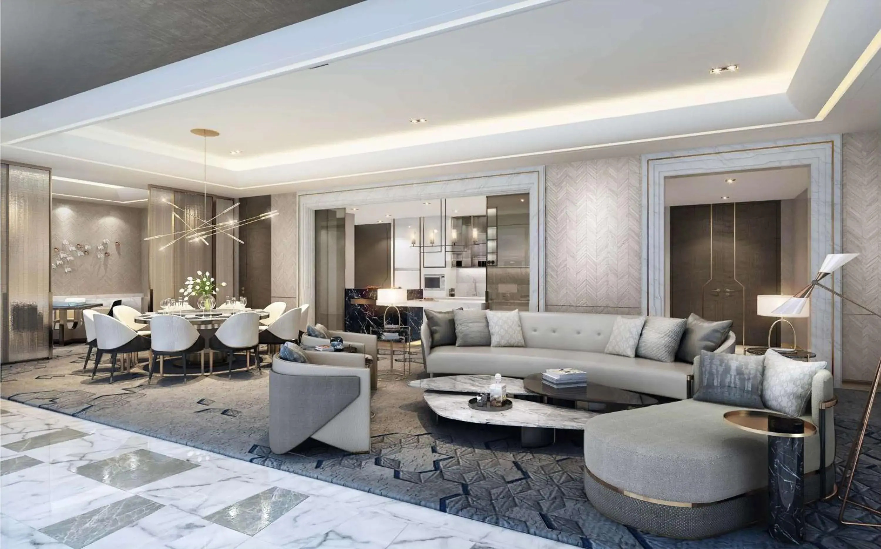 Living room, Seating Area in Hilton Taizhou