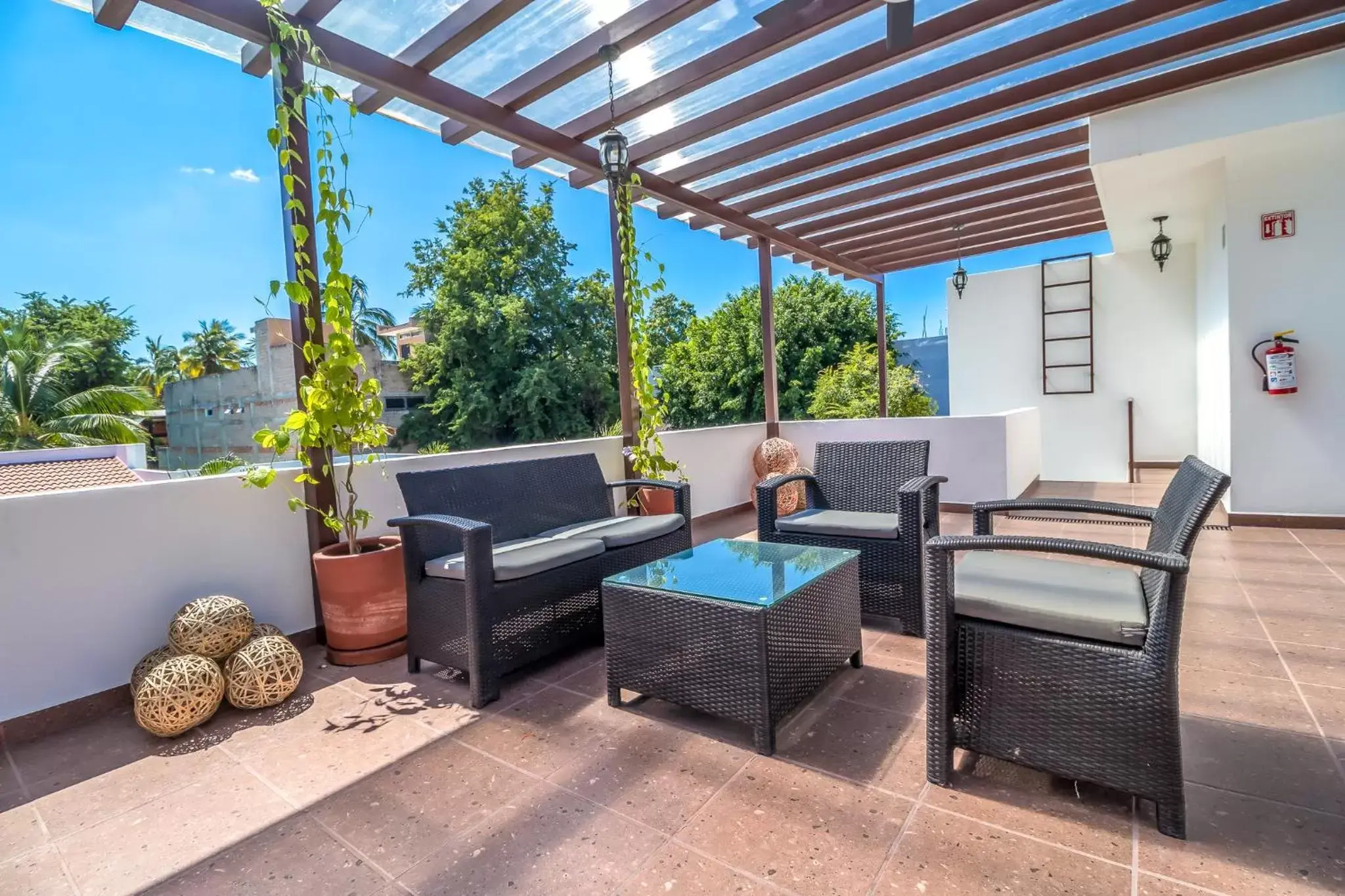 Patio in Refugio del Mar Luxury Hotel Boutique