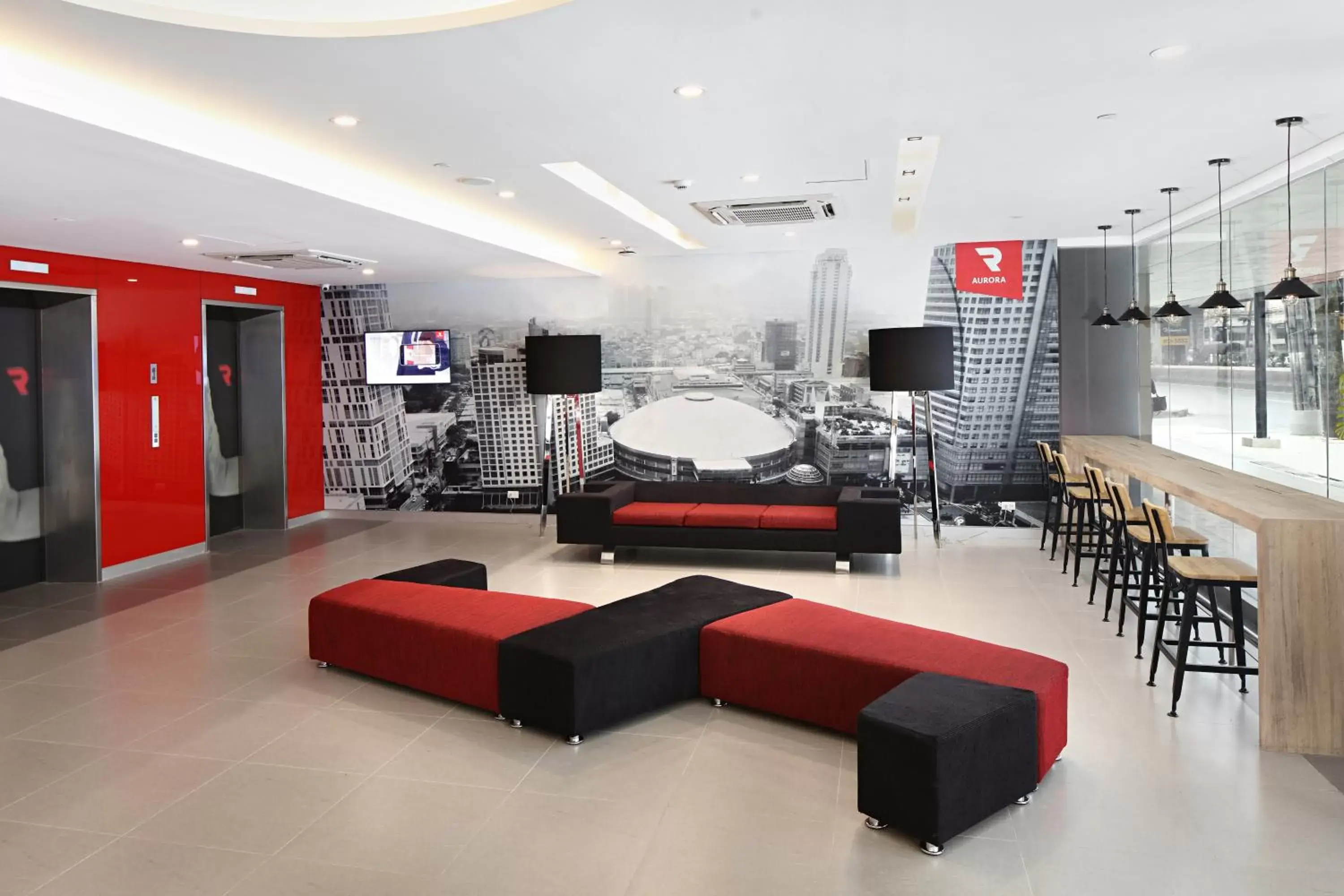 Lobby or reception in Red Planet Cubao Aurora Boulevard