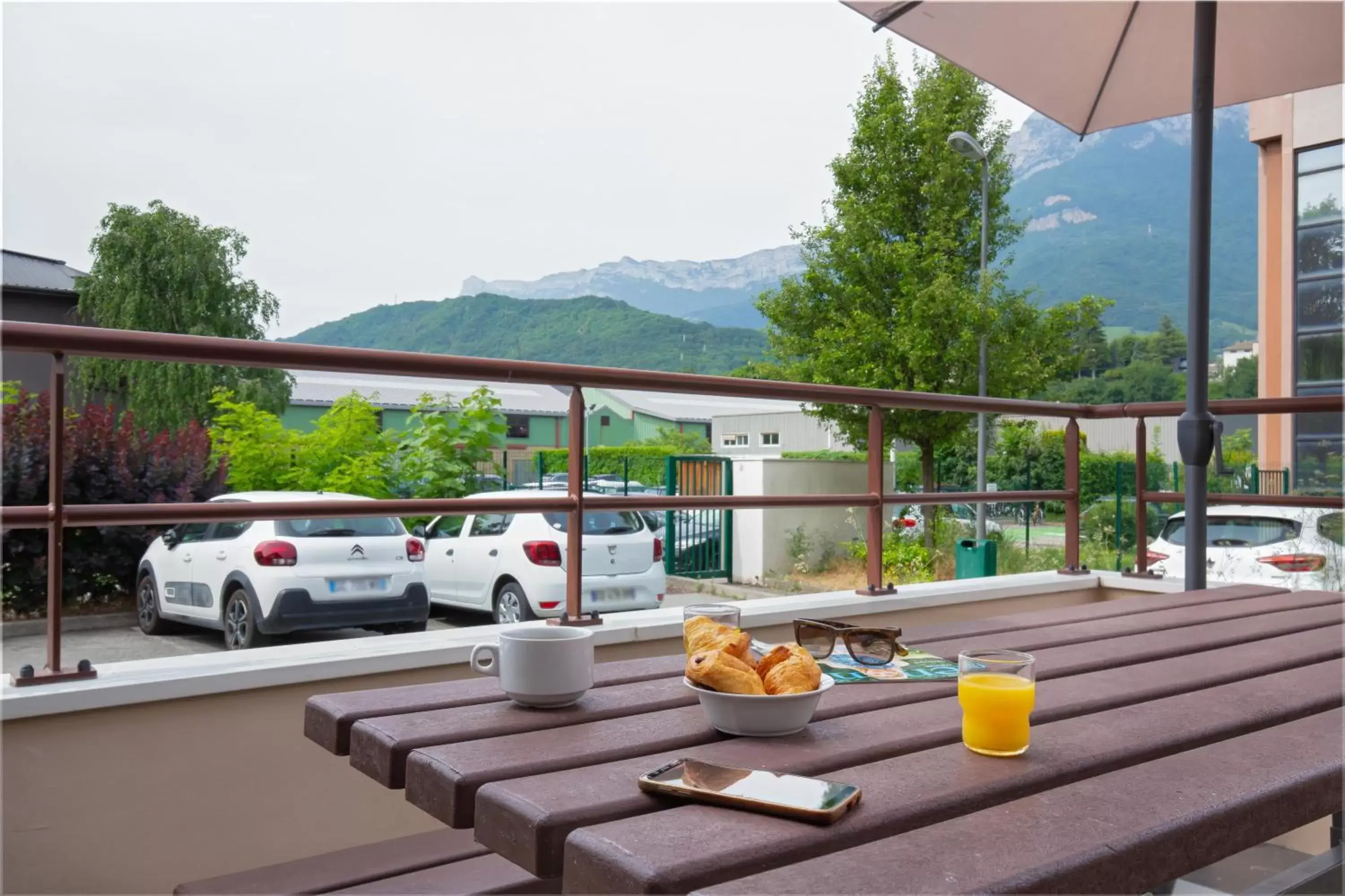 Balcony/Terrace in Ibis Budget Grenoble Sud Seyssins