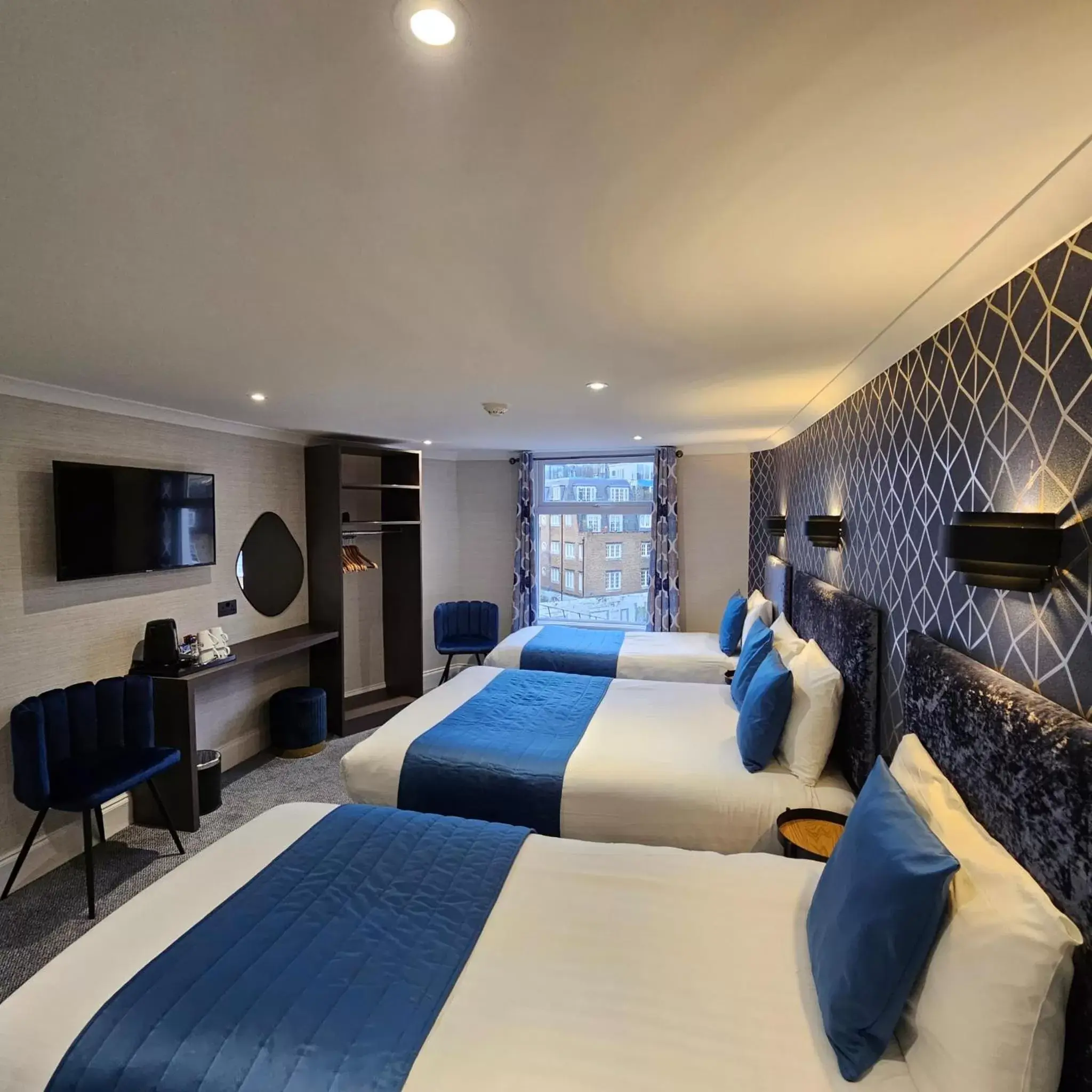 Bedroom in Mentone Hotel