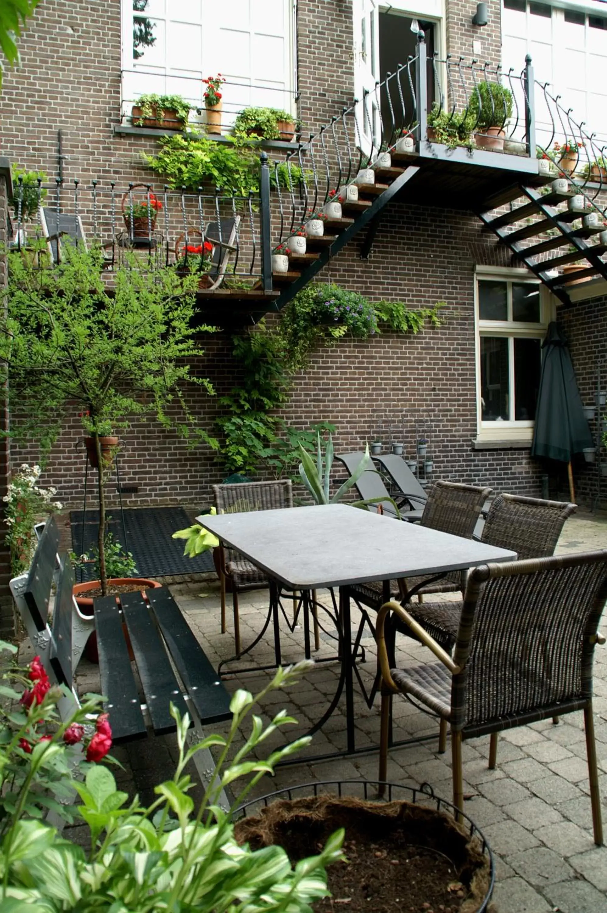 Garden in Hotel De Hoefpoort