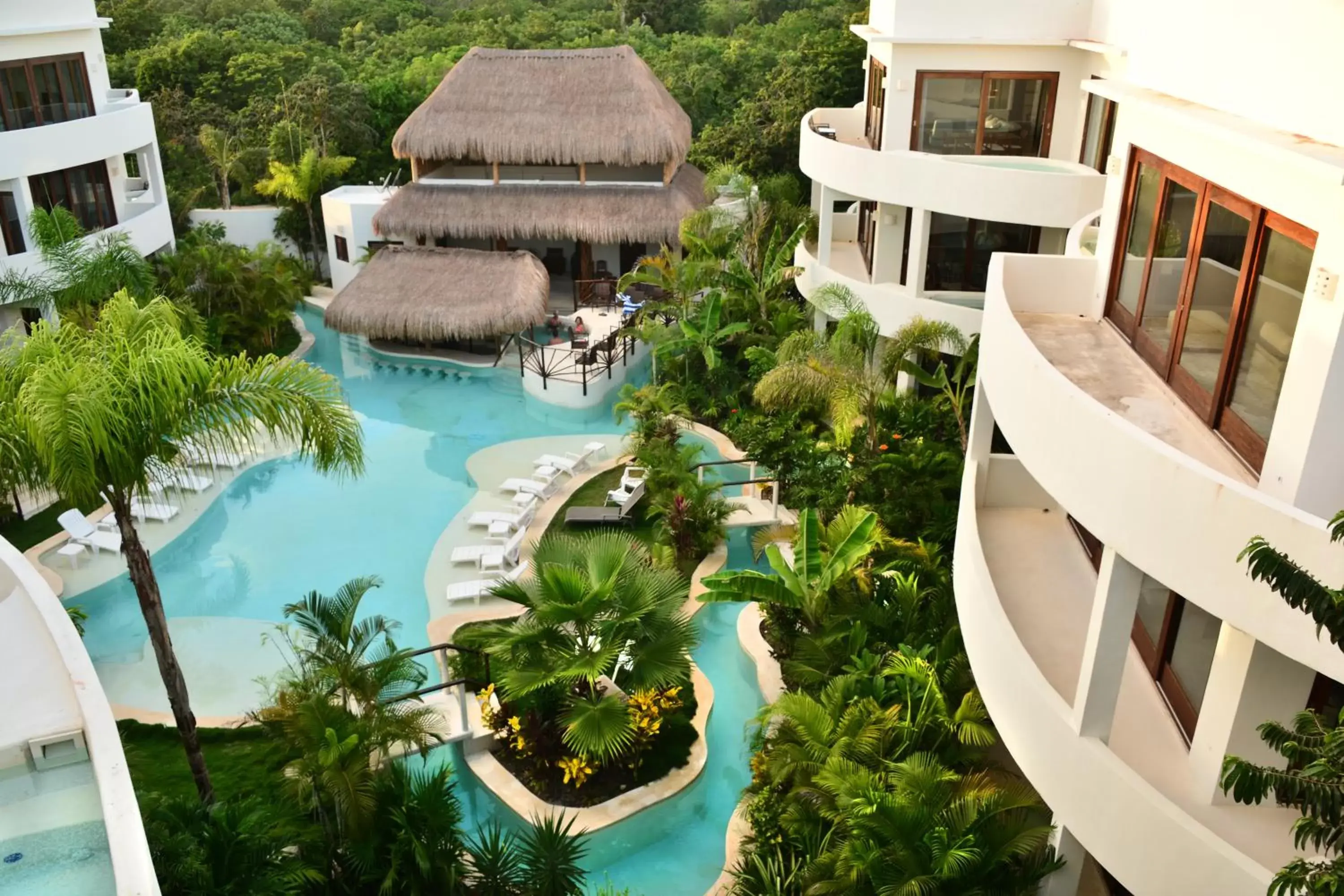 Swimming pool, Bird's-eye View in Intima Resort Tulum Adults Only (Clothing Optional)