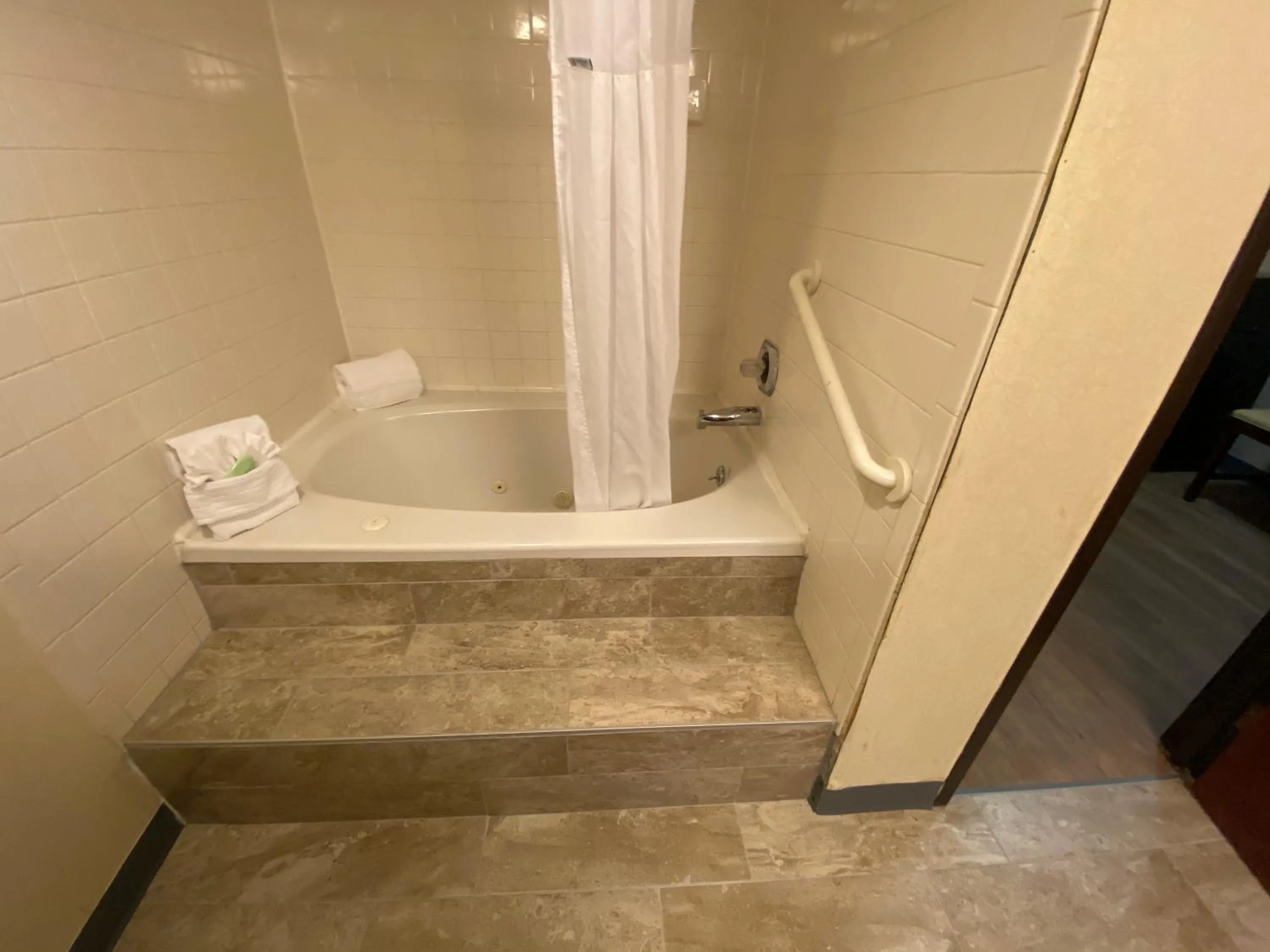 Bathroom in Wyndham Garden Grand Rapids Airport