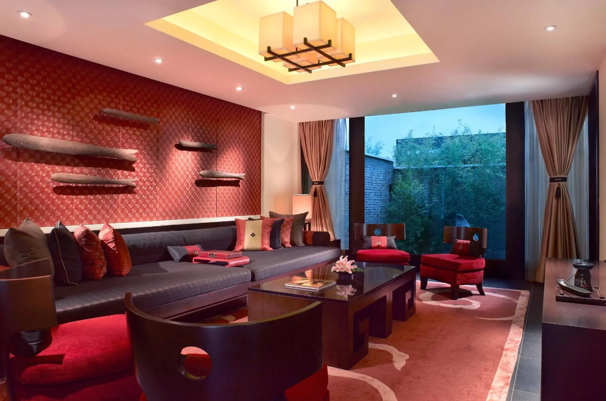 Living room, Seating Area in Banyan Tree Lijiang