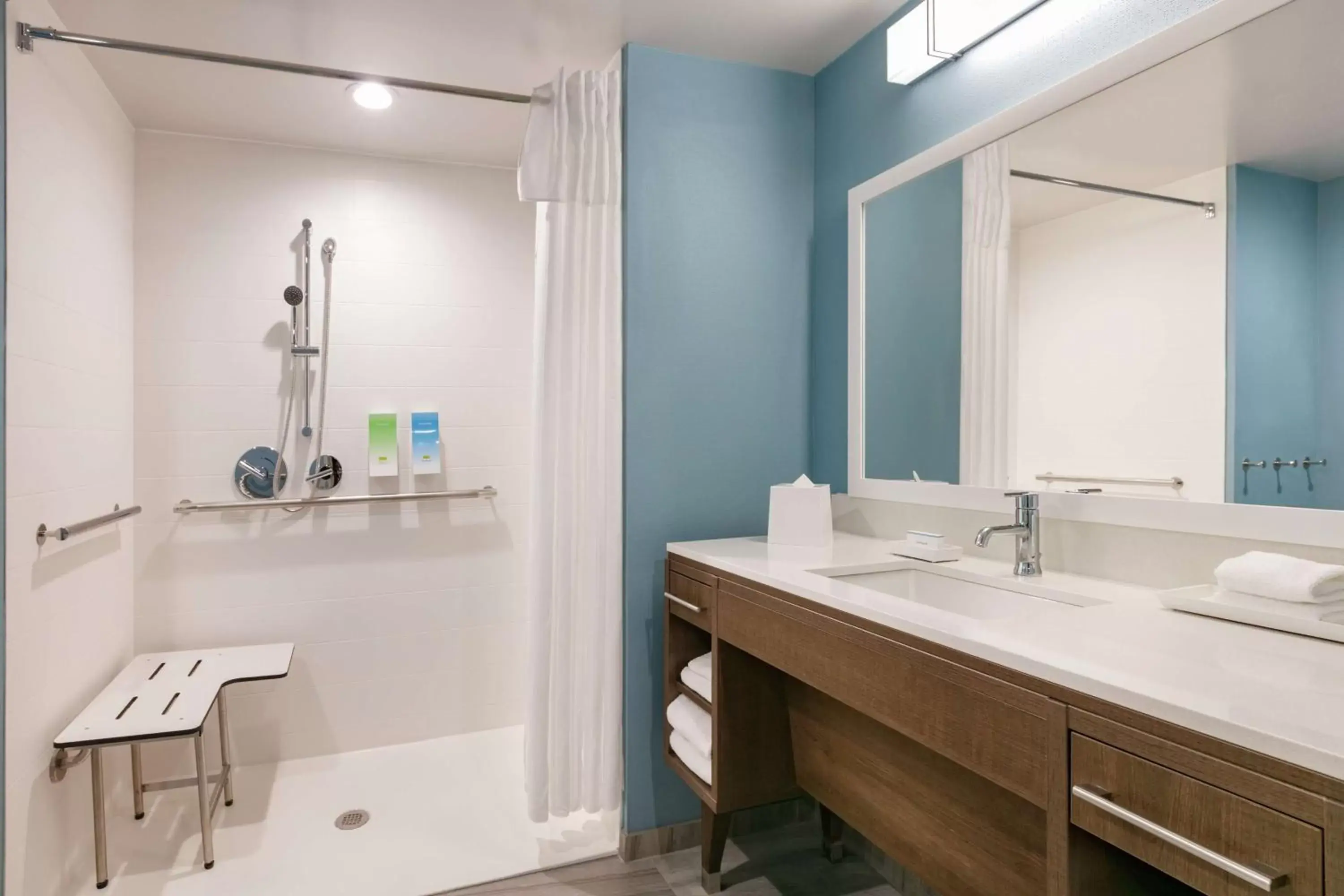 Bathroom in Home2 Suites By Hilton Norfolk Airport
