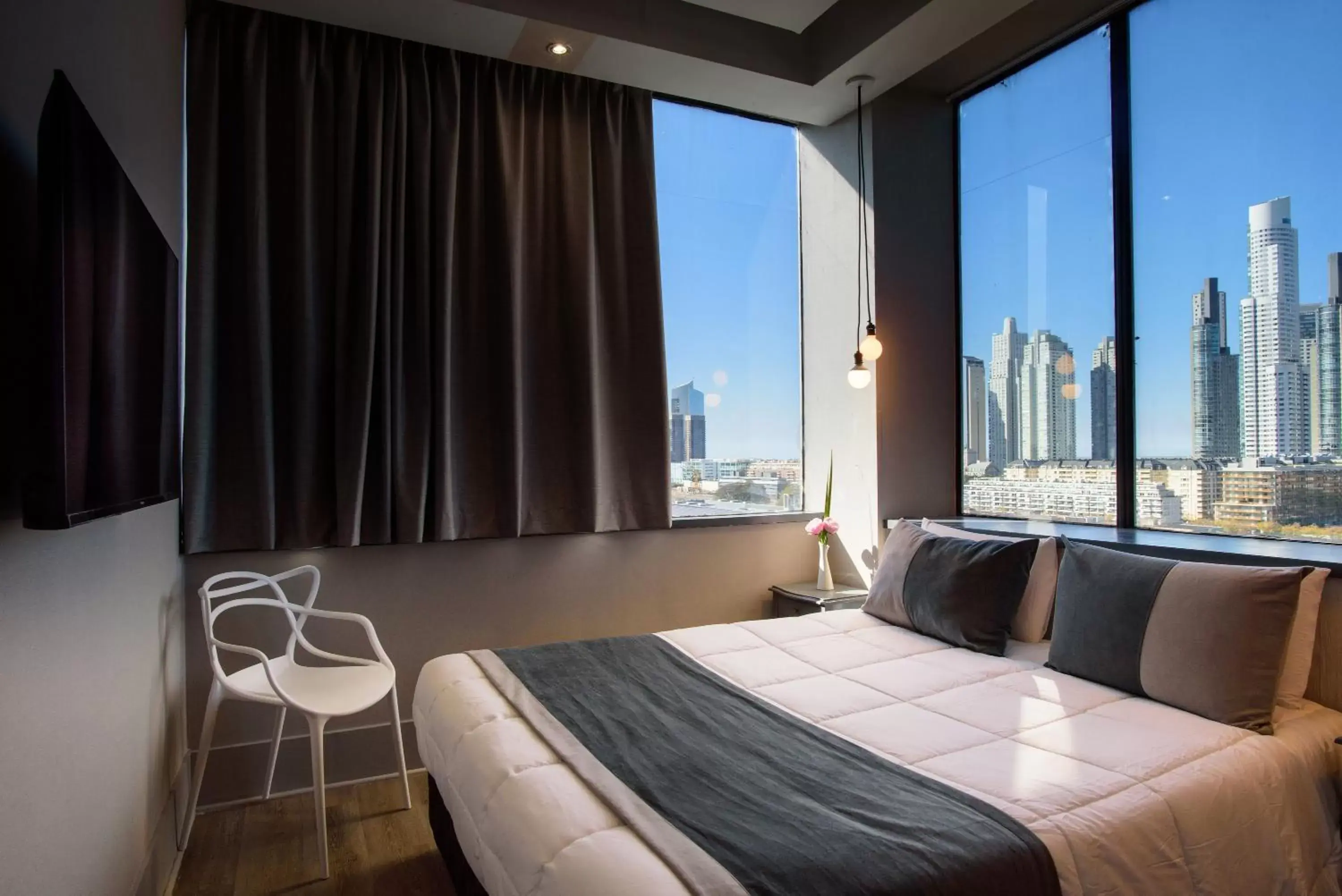 View (from property/room), Bed in Believe Madero Hotel