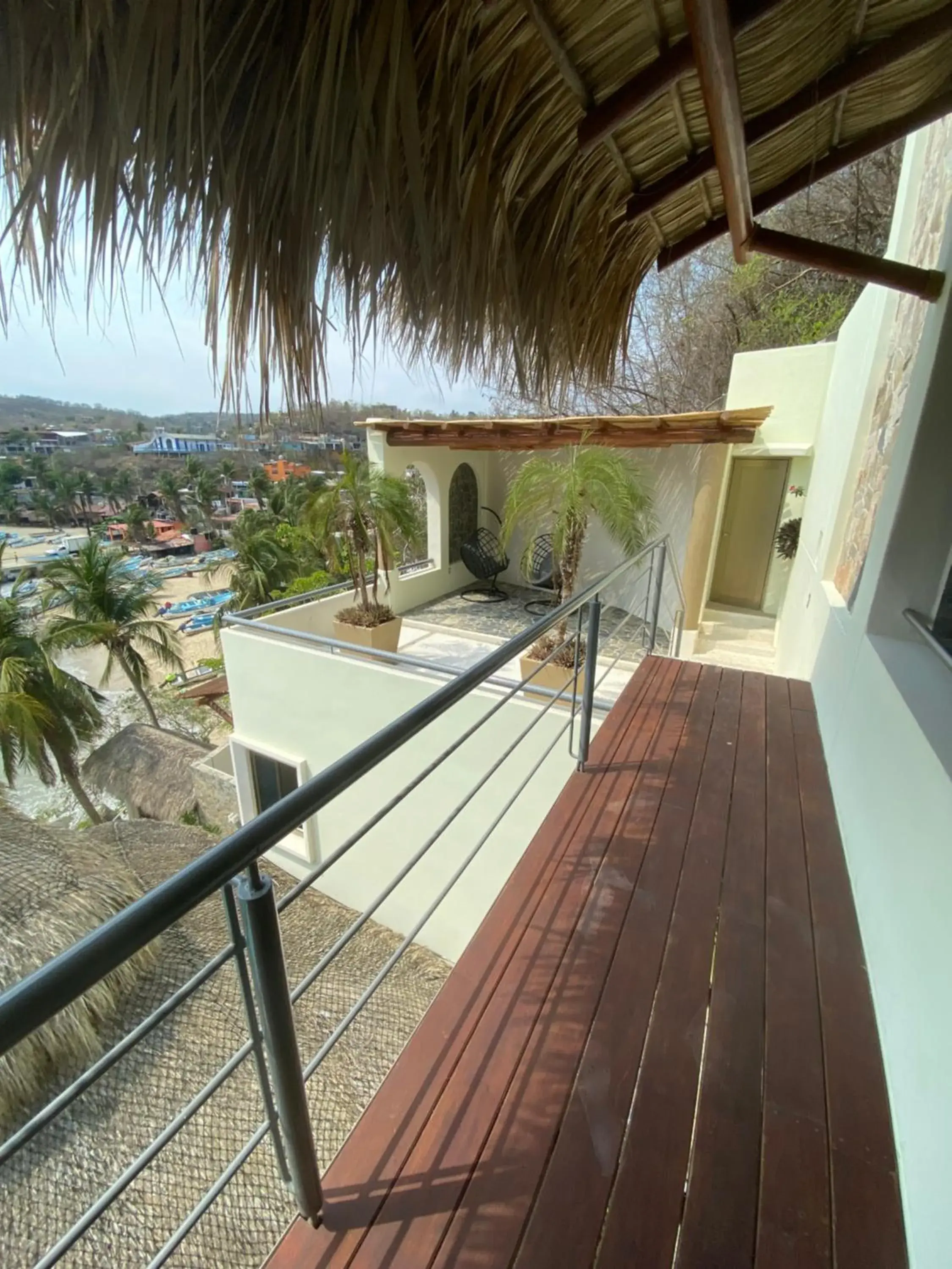 Balcony/Terrace, Pool View in Hotel Casa Justina