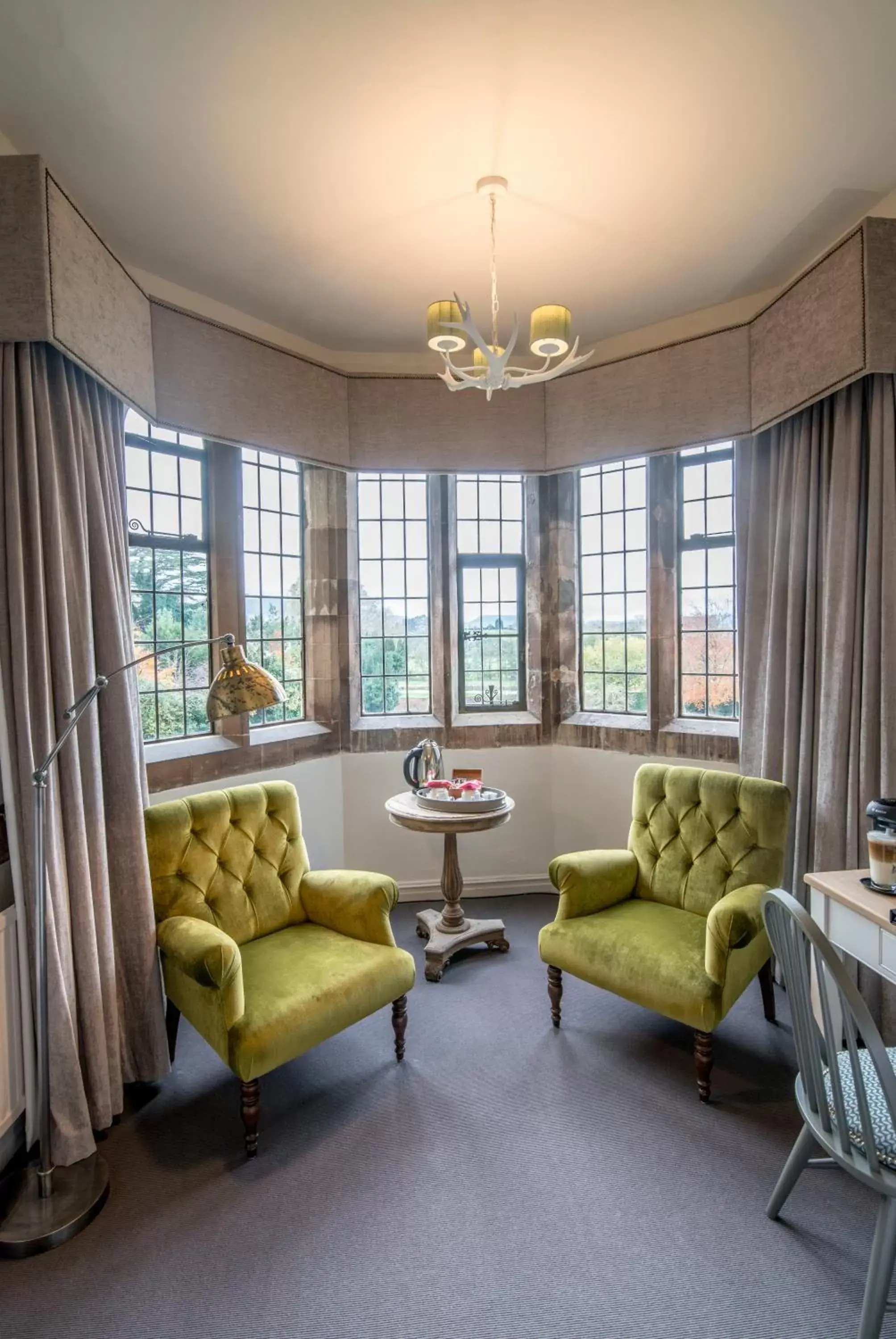 Garden view, Seating Area in Stonehouse Court Hotel - A Bespoke Hotel