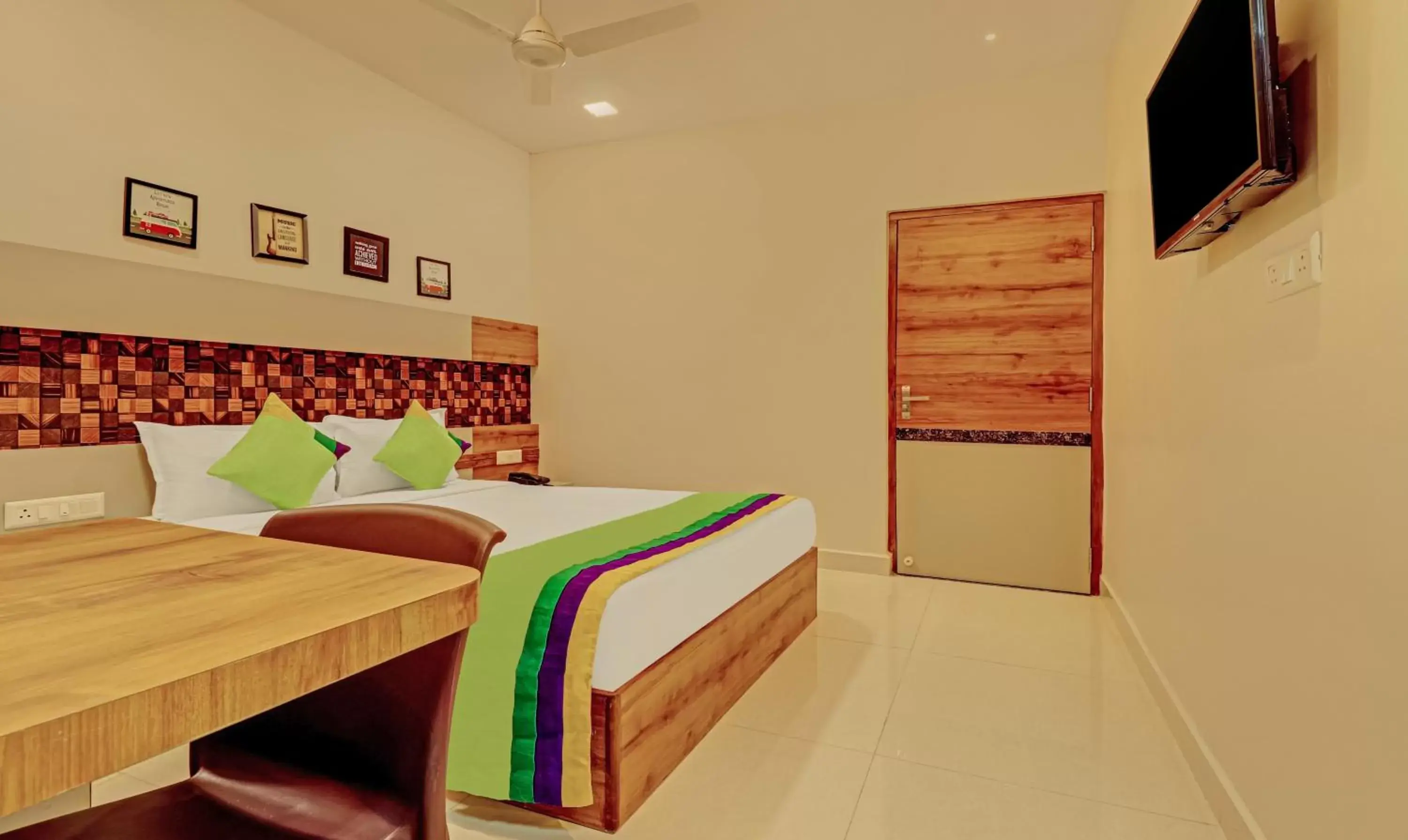 Bedroom, Bed in Treebo Rainbow Grand Bedroom, Bed in Treebo Rainbow Grand