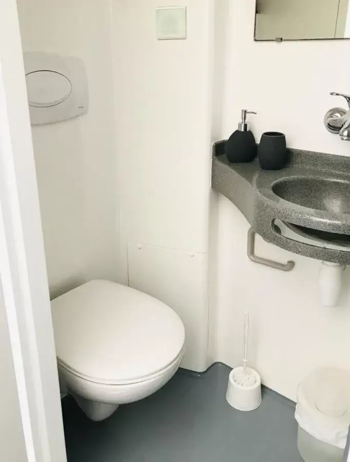 Toilet, Bathroom in Hôtel Restaurant L'Atelier des Cousins