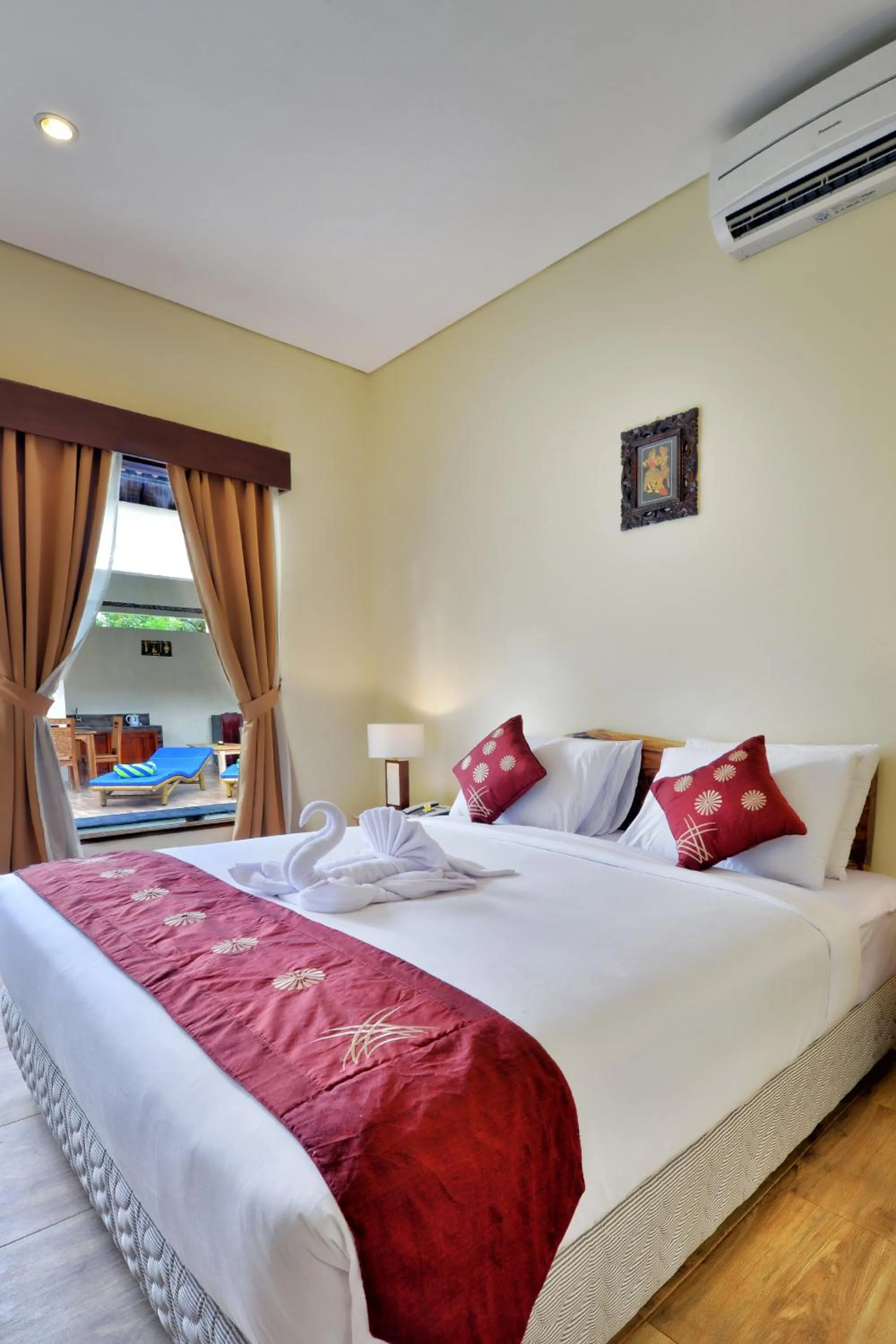 Bed in Yoga Ubud Private Pool Villa