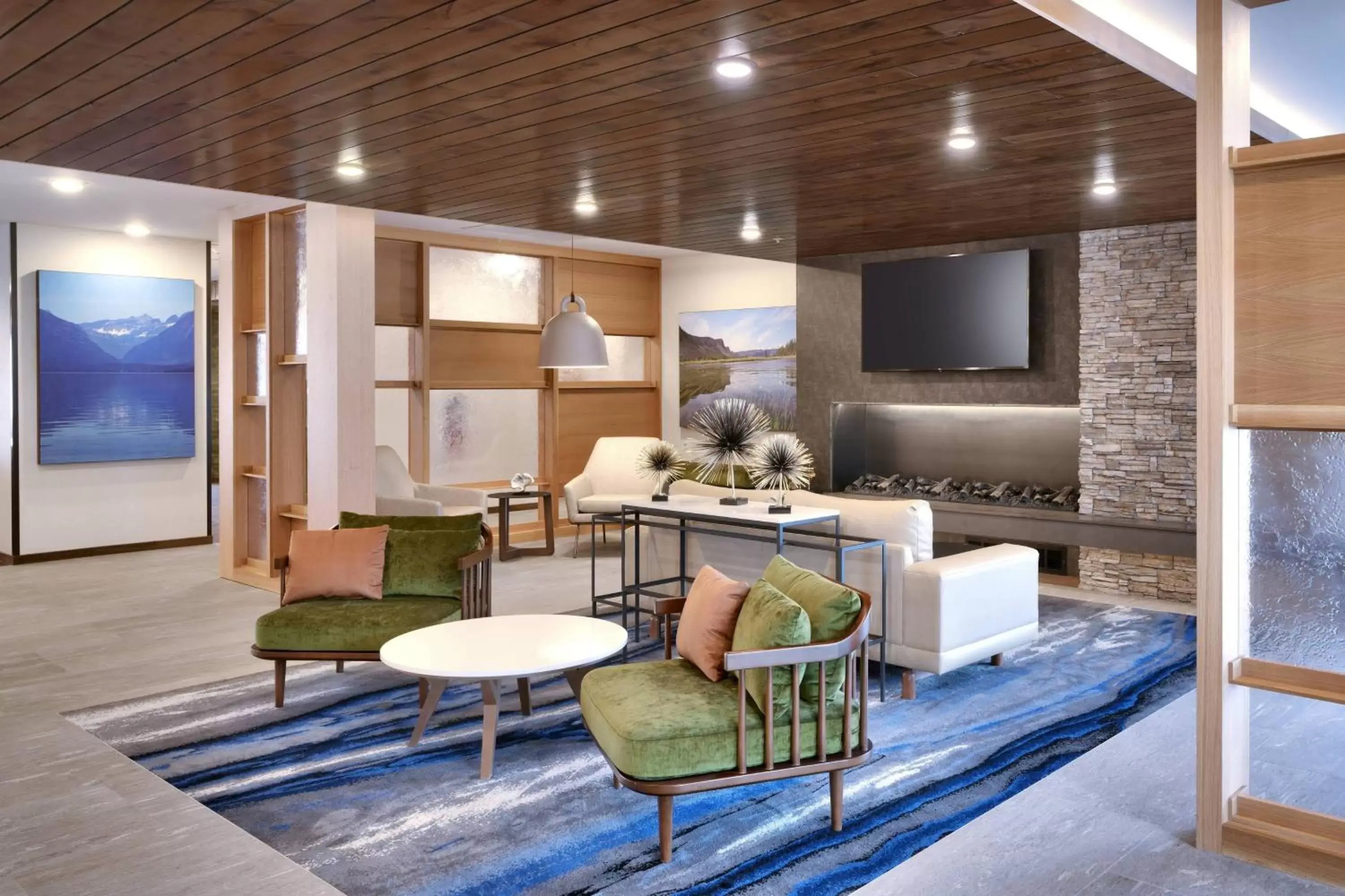 Lobby or reception, TV/Entertainment Center in Fairfield Inn & Suites by Marriott Livingston Yellowstone