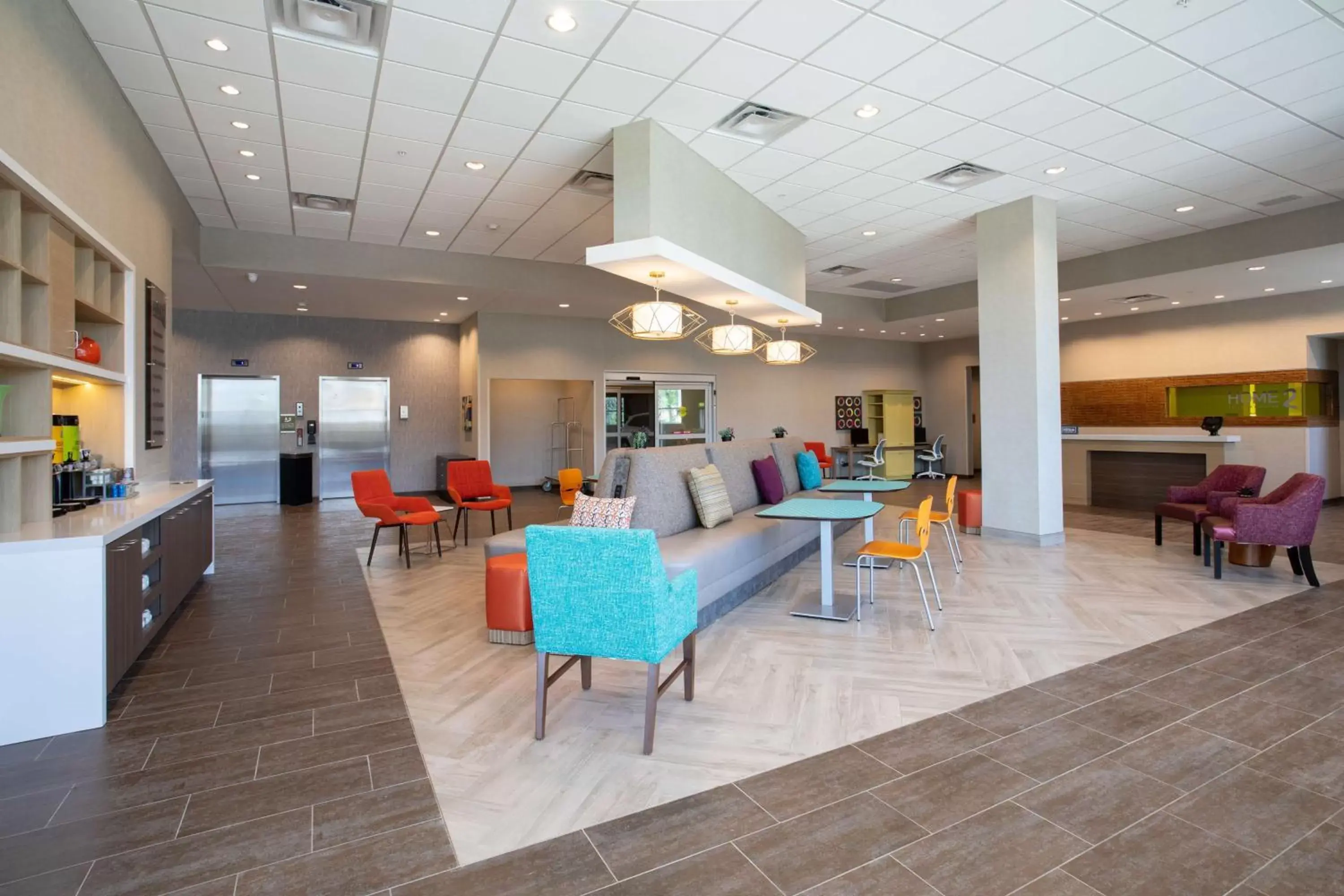 Lobby or reception in Home2 Suites By Hilton Omaha Un Medical Ctr Area Lobby or reception in Home2 Suites By Hilton Omaha Un Medical Ctr Area