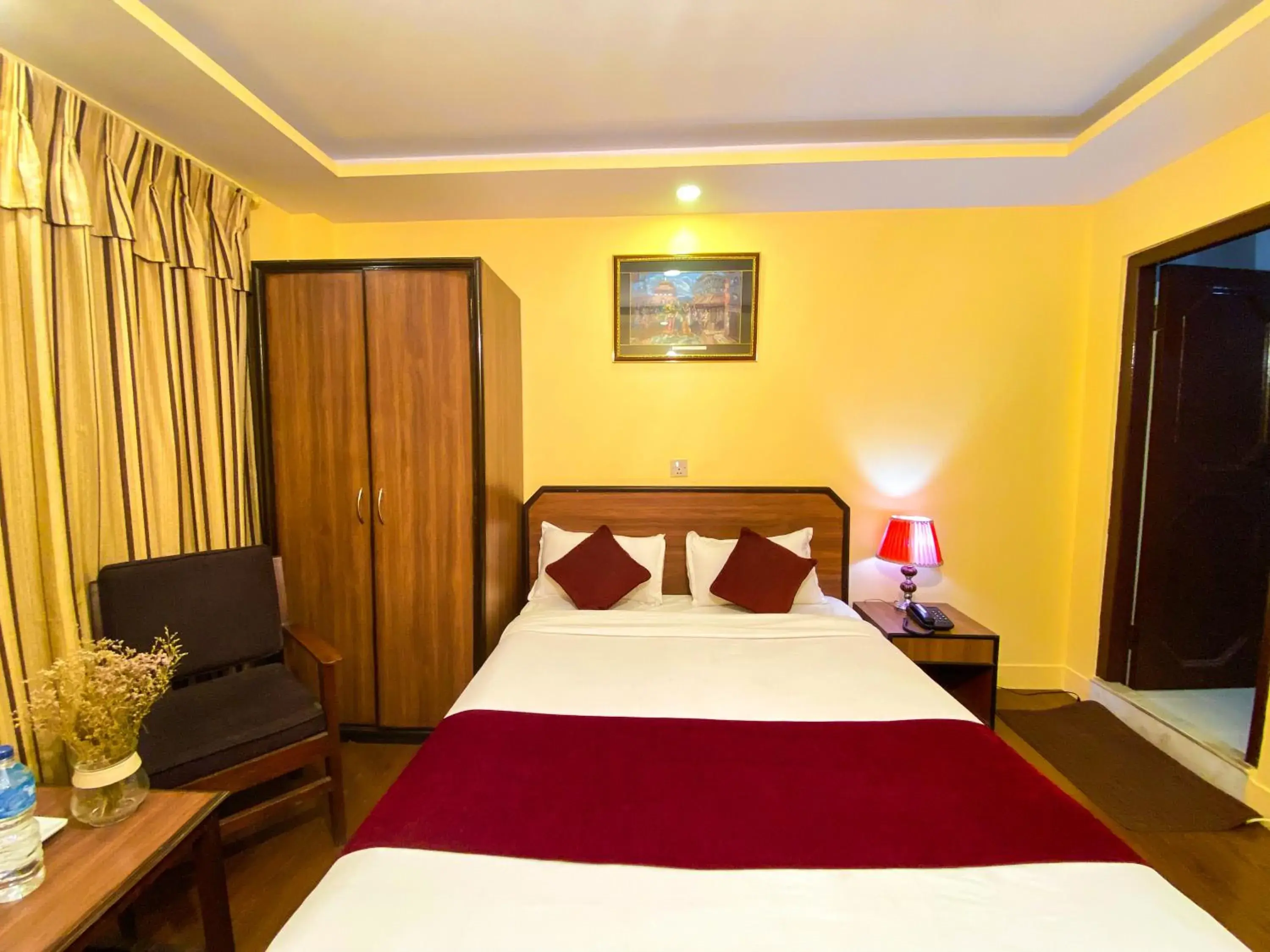 Bed in Thamel Grand Hotel