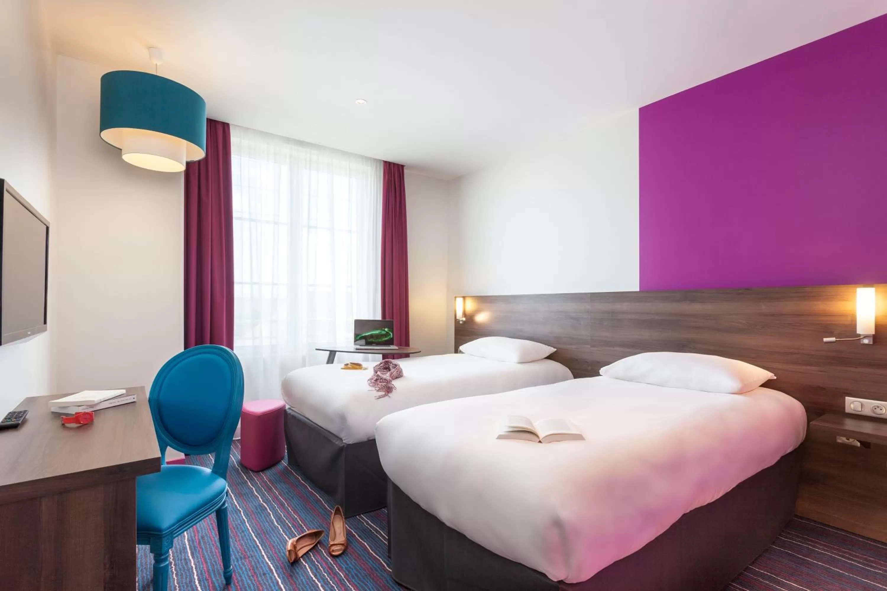 Bedroom, Bed in ibis Styles Saumur Gare Centre