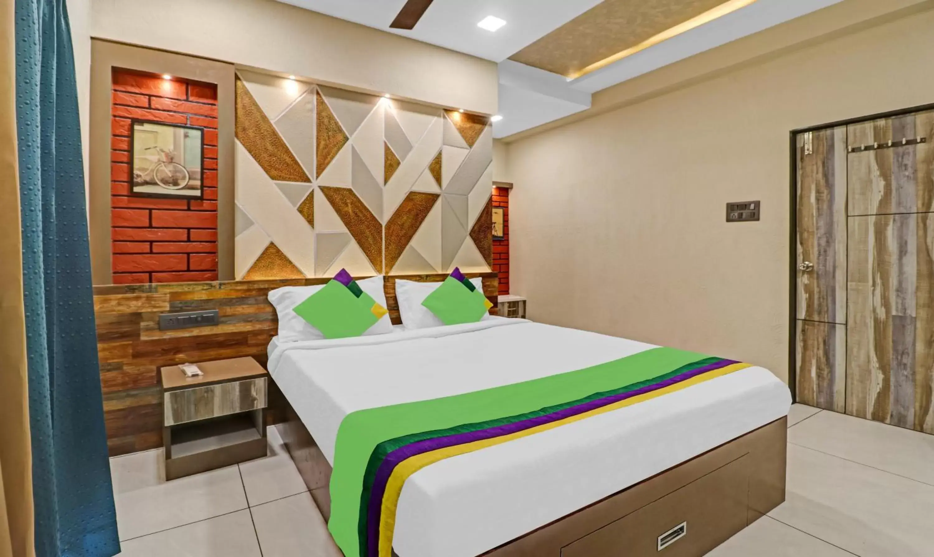 Bedroom, Bed in Treebo Seabreeze Comforts Bedroom, Bed in Treebo Seabreeze Comforts