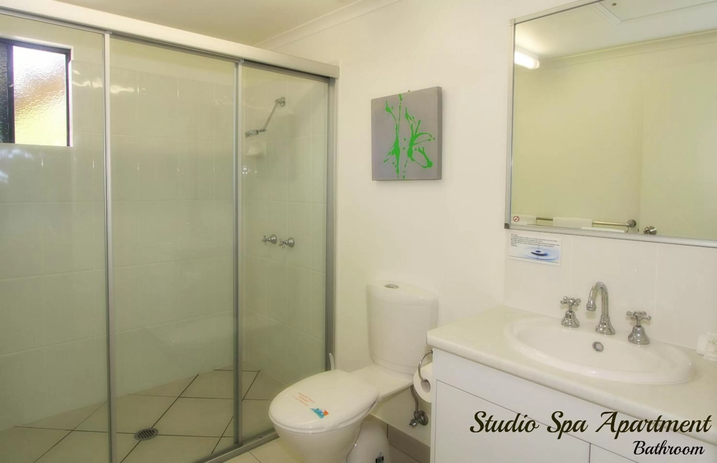 Bathroom in Charm City Motel