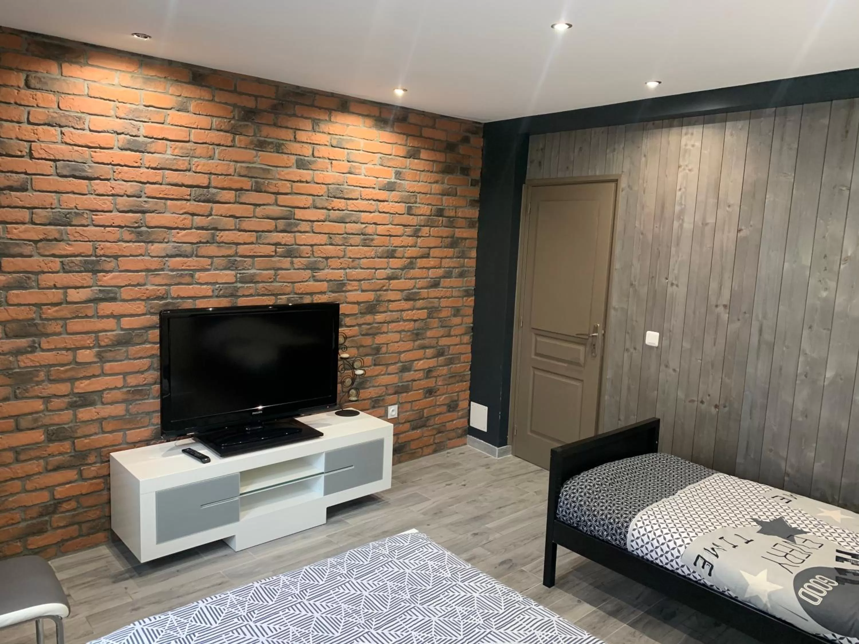 Bed in Chambres d'hôtes de l'Eglise