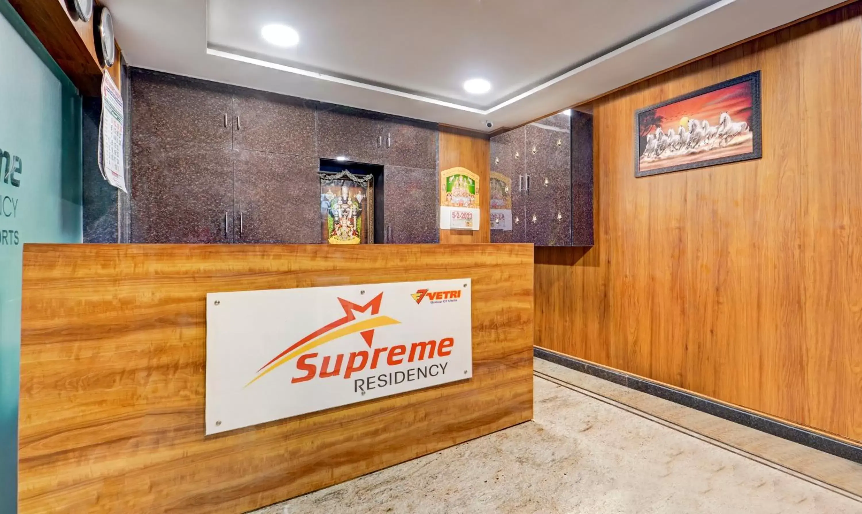 Lobby or reception in Treebo Vetri Supreme Residency Lobby or reception in Treebo Vetri Supreme Residency