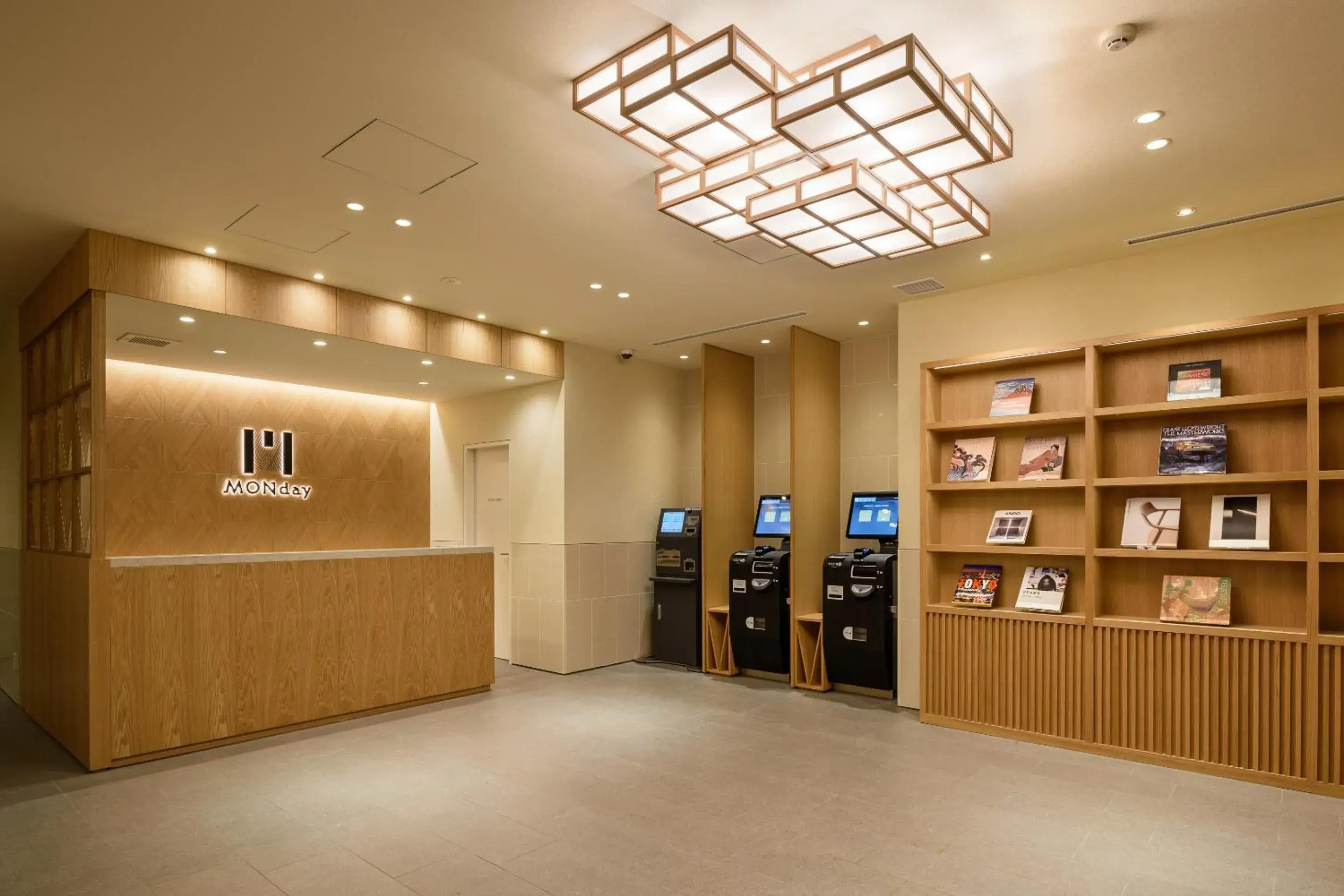 Lobby or reception in hotel MONday Tokyo Nishikasai